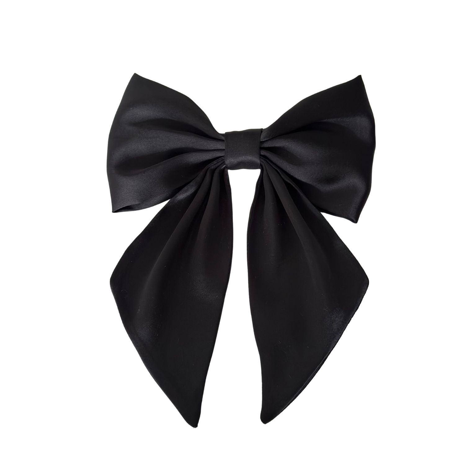 Women’s Hair Bow Clip - Black Sylki