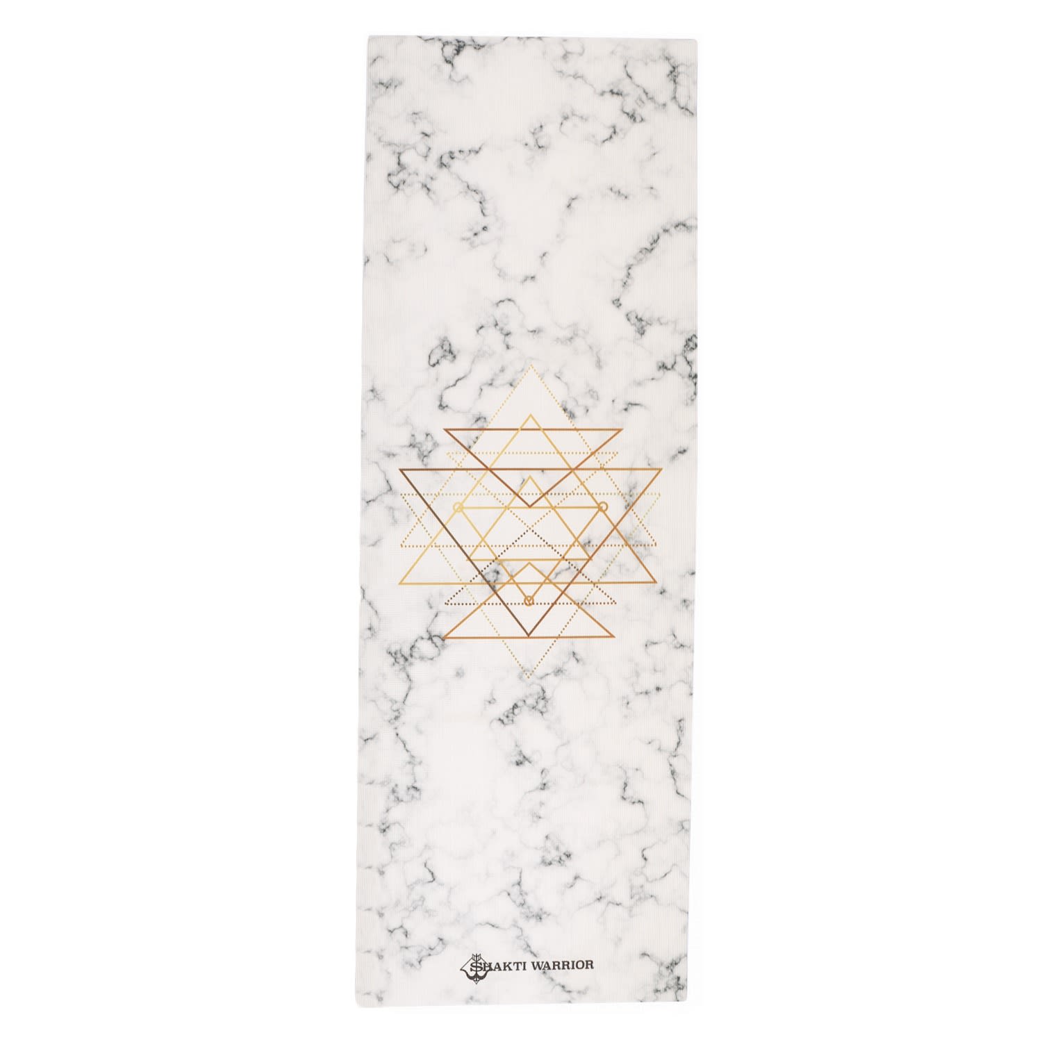 Women’s Black / White / Grey Sacred Geometry Yoga Mat One Size Shakti Warrior