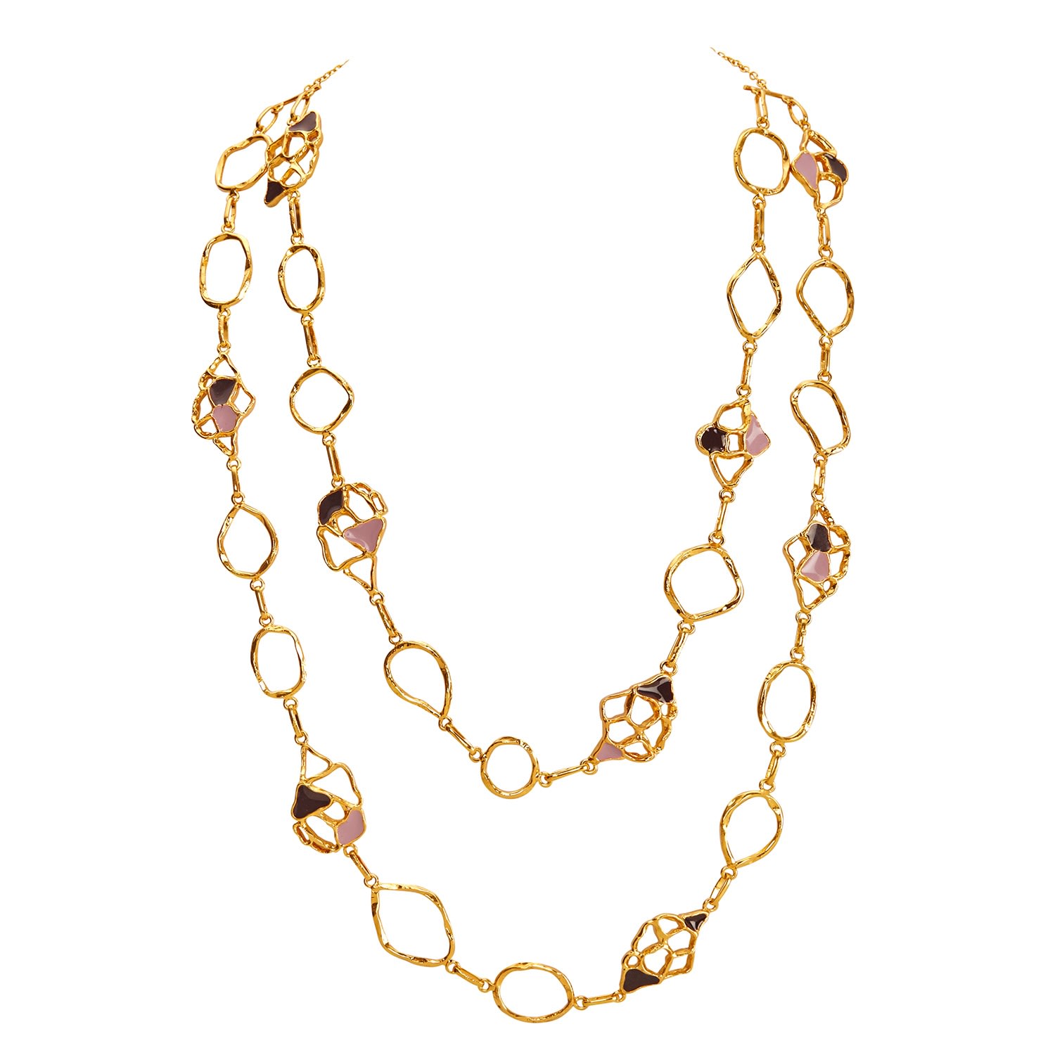 Women’s Gold And Enamel Mavi Necklace Dhwani Bansal