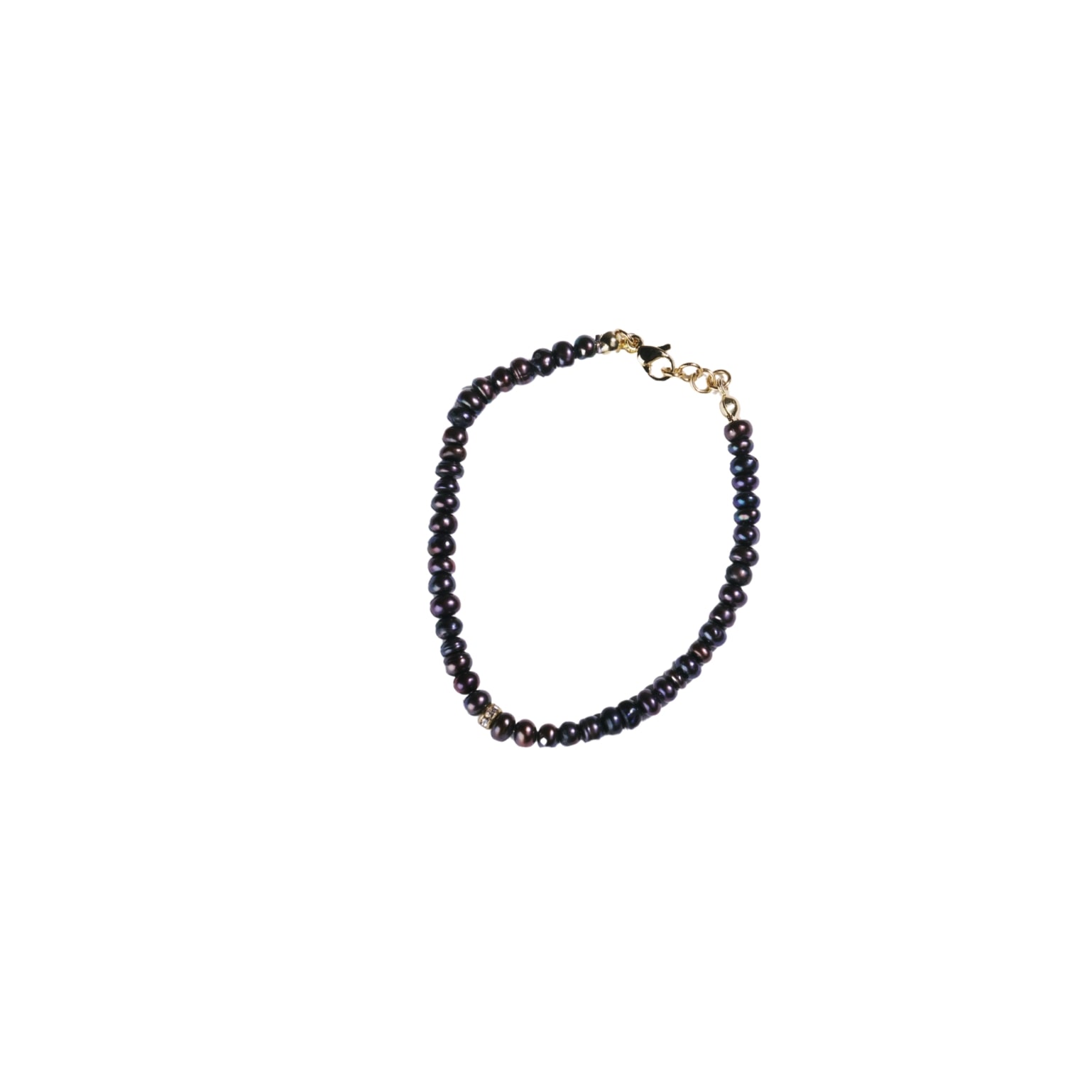 Urbane Jewelry Studio Women's Black Noir Petite Pearl Bracelet In Black
