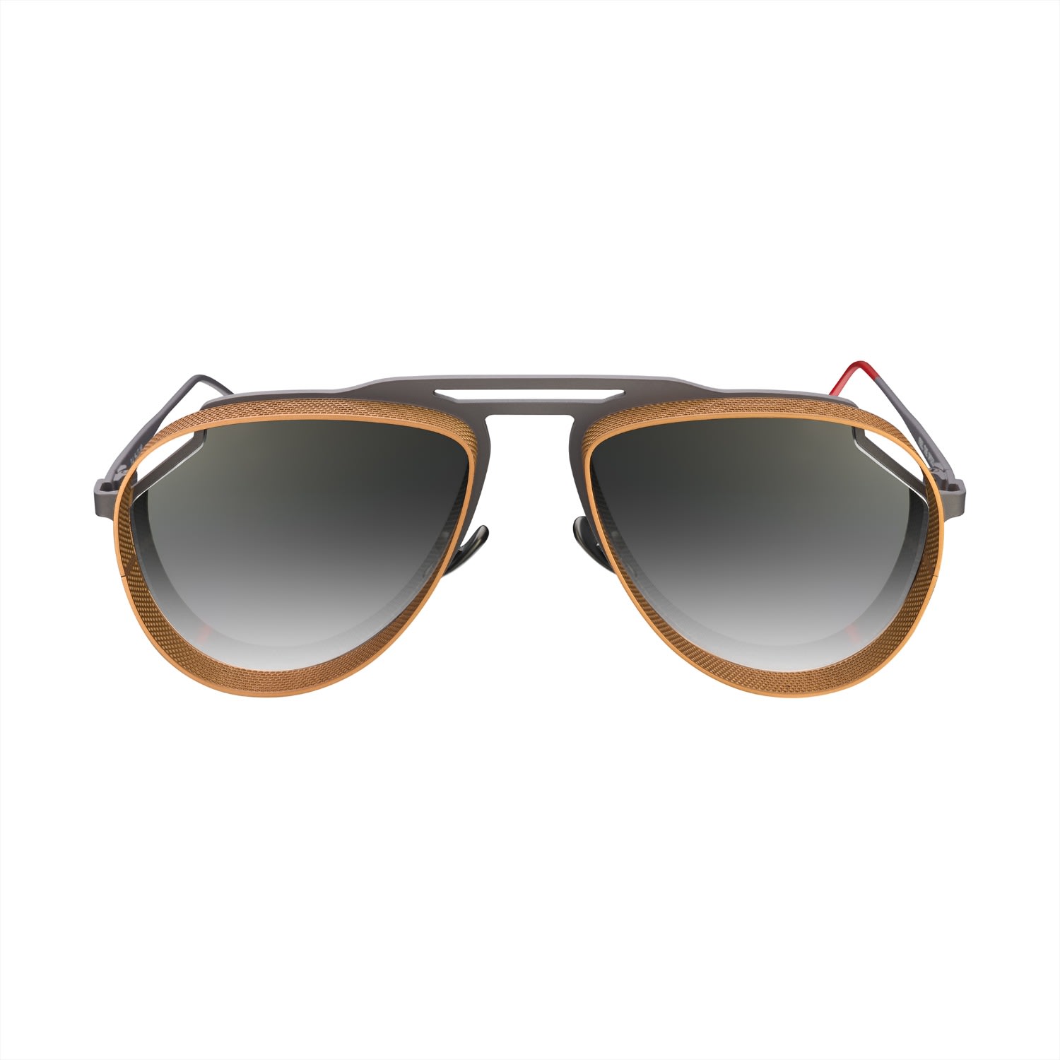 Vysen Eyewear Women's Grey The Tom - Unisex - Gun Metal And Rose Gold Matte Frame In Gray