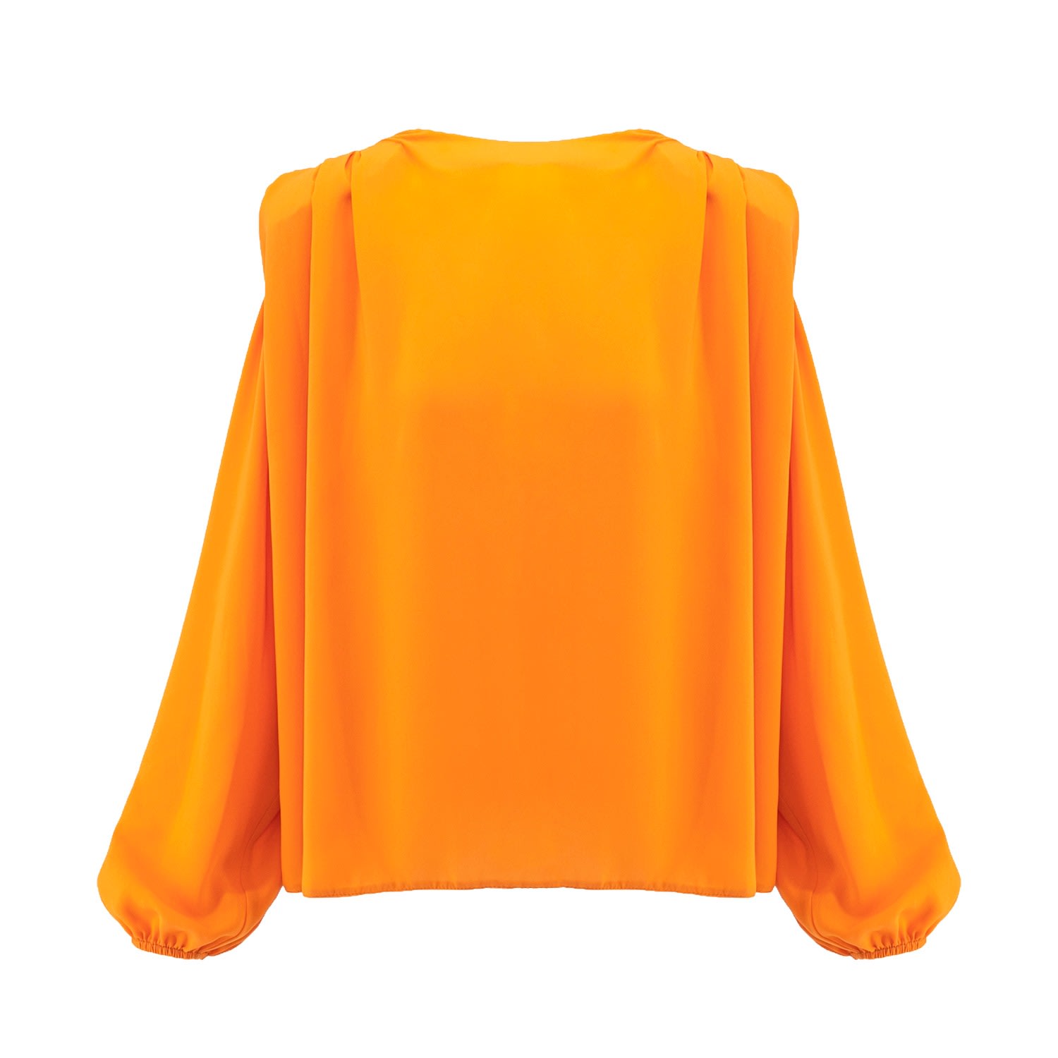 Bluzat Women's Yellow / Orange Orange Blouse With Padded Shoulders In Yellow/orange