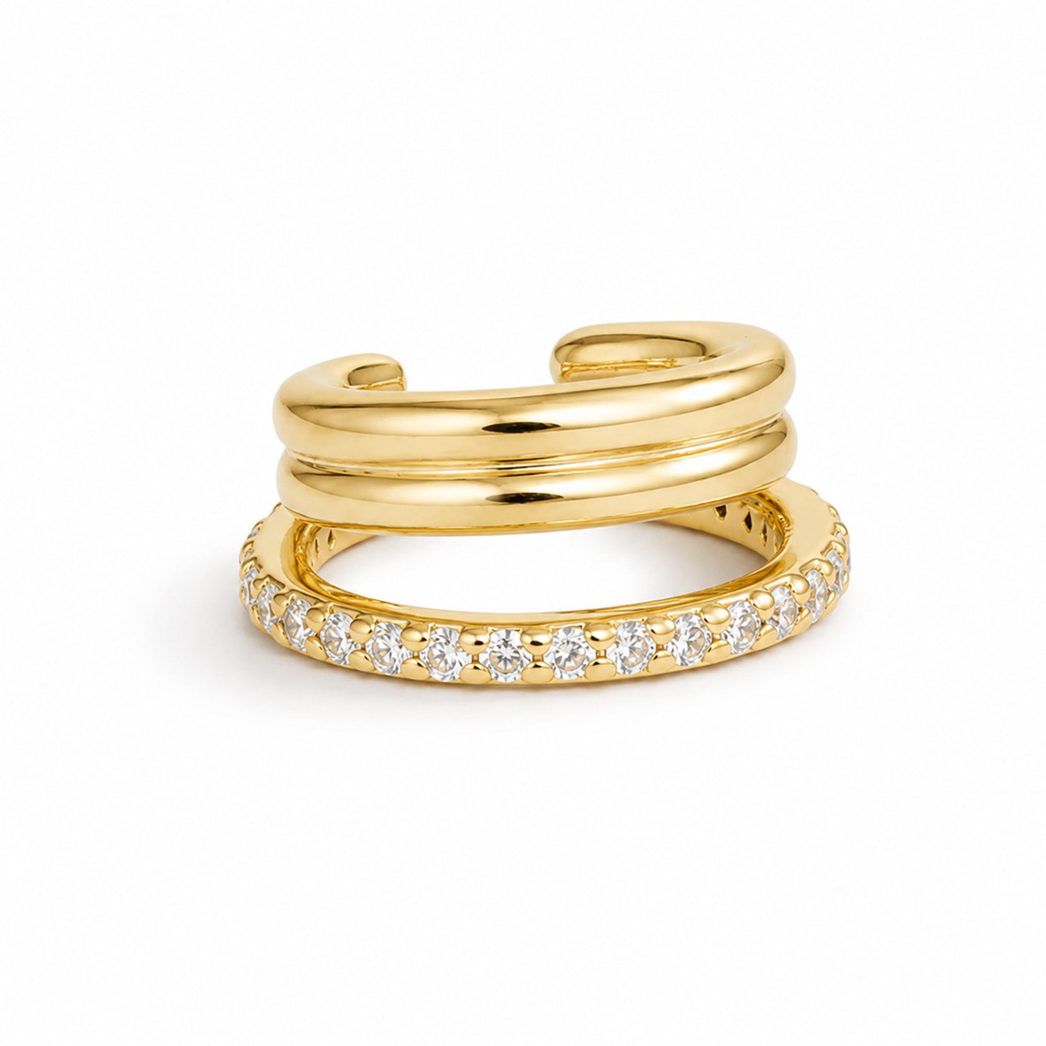 Women's Gold Trio Ear Cuff | Hye Jane Jewelry