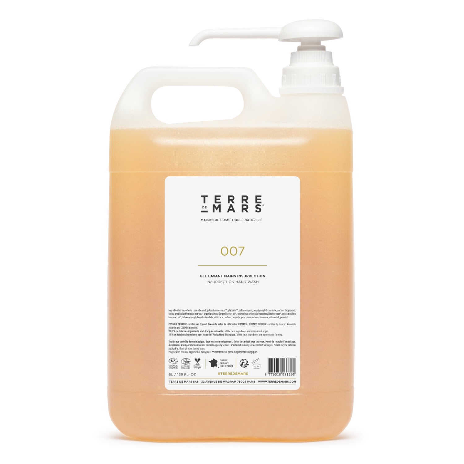 Terre De Mars Black Hand Wash Insurrection Refill 5 Liters