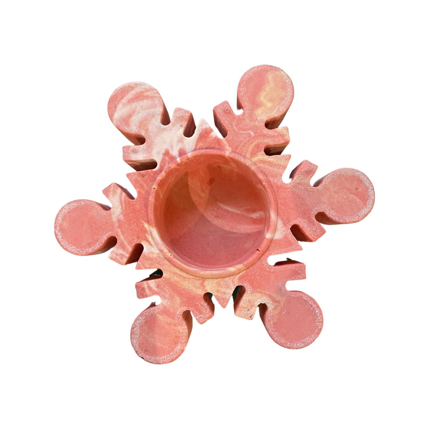 By Shax Large Snowflake Tealight Holder - Red In Red