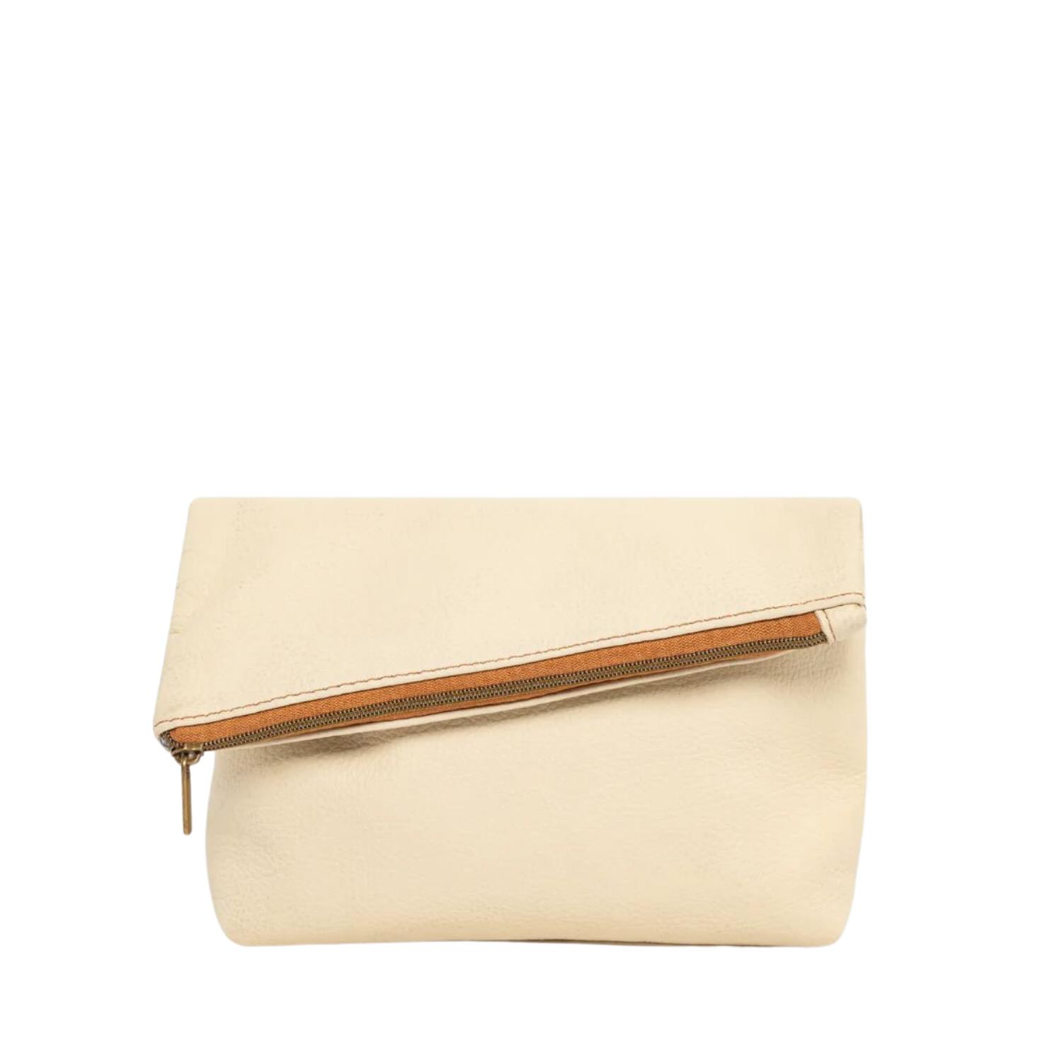 Deux Mains Women's Asymmetric Makeup Bag - Neutrals