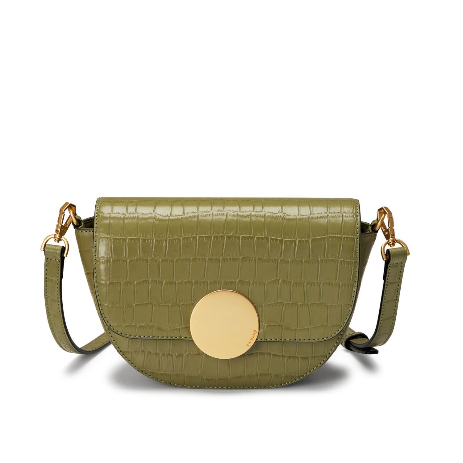 Oryany Women's Green Lottie Croco Crossbody - Oilve In Green