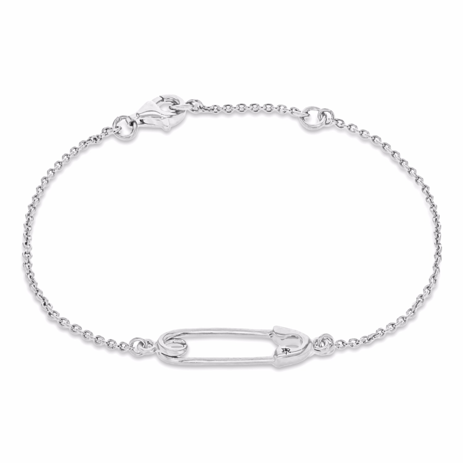 Women’s Safety Pin Bracelet In Sterling Silver True Rocks