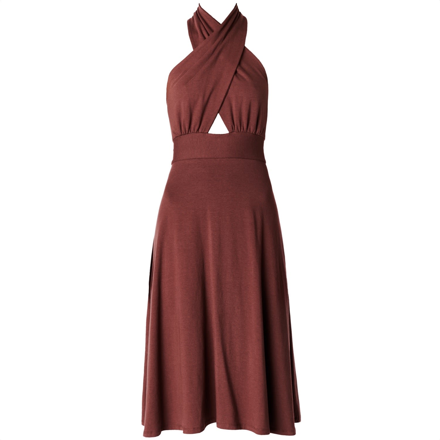 Italia A Collection Women's Brown Mocha Midi Dress In Brown