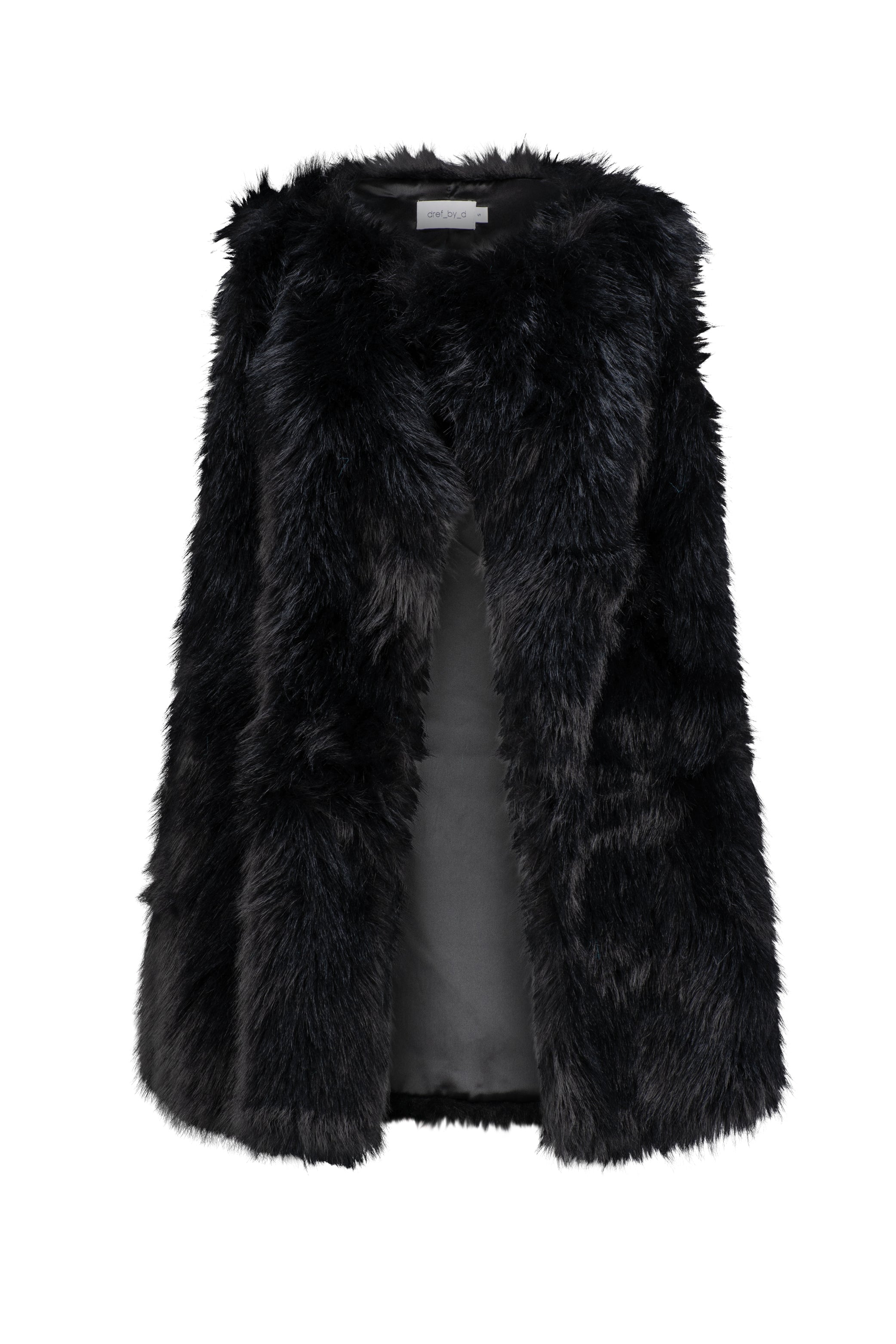 Dref By D Women's Nimbus Faux Fur Vest - Black
