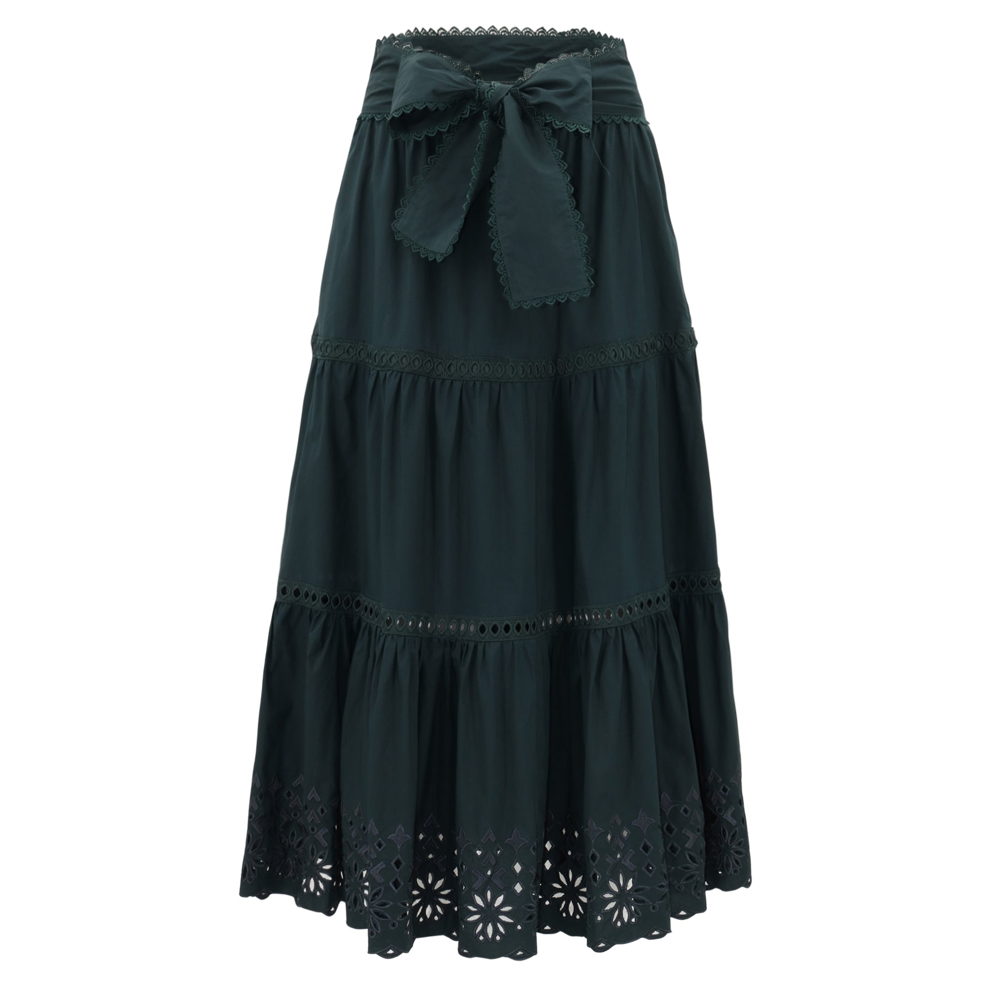 Women’s Green / Black Hannah Skirt - Evergreen Large Christy Lynn