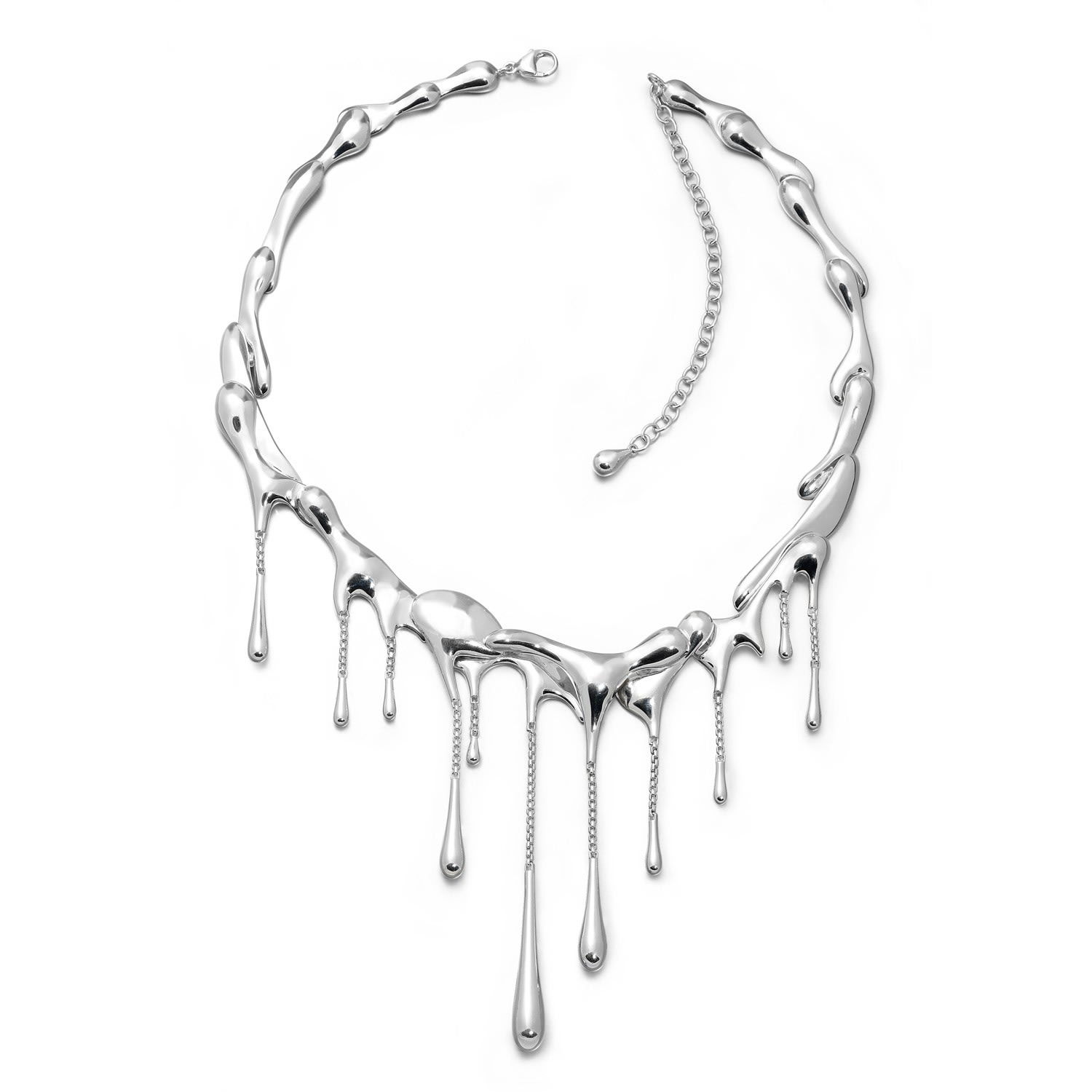 Women’s Silver Multi Drop Necklace Lucy Quartermaine