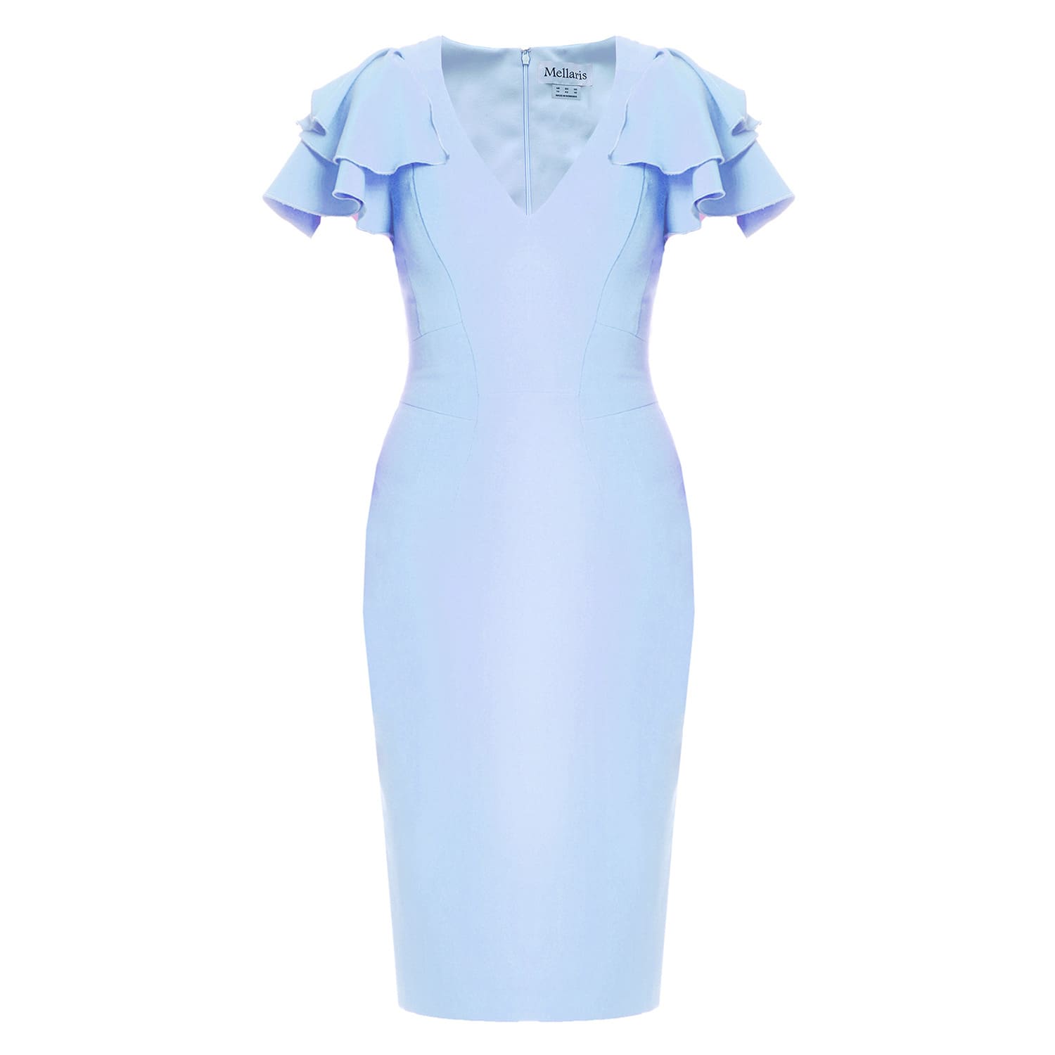 sky blue sheath dress