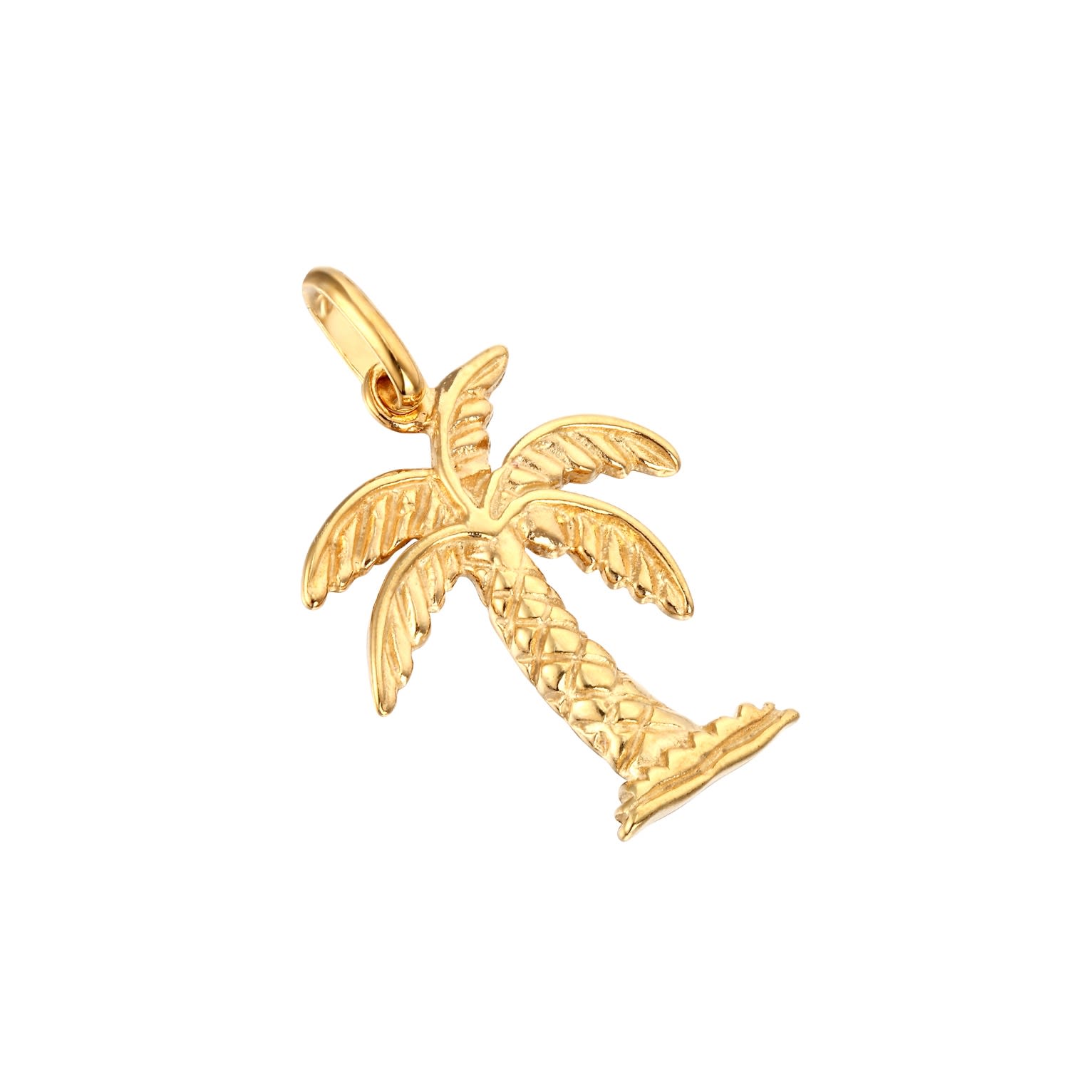 Women’s 22Ct Gold Vermeil Palm Tree Charm Pendant Seol + Gold