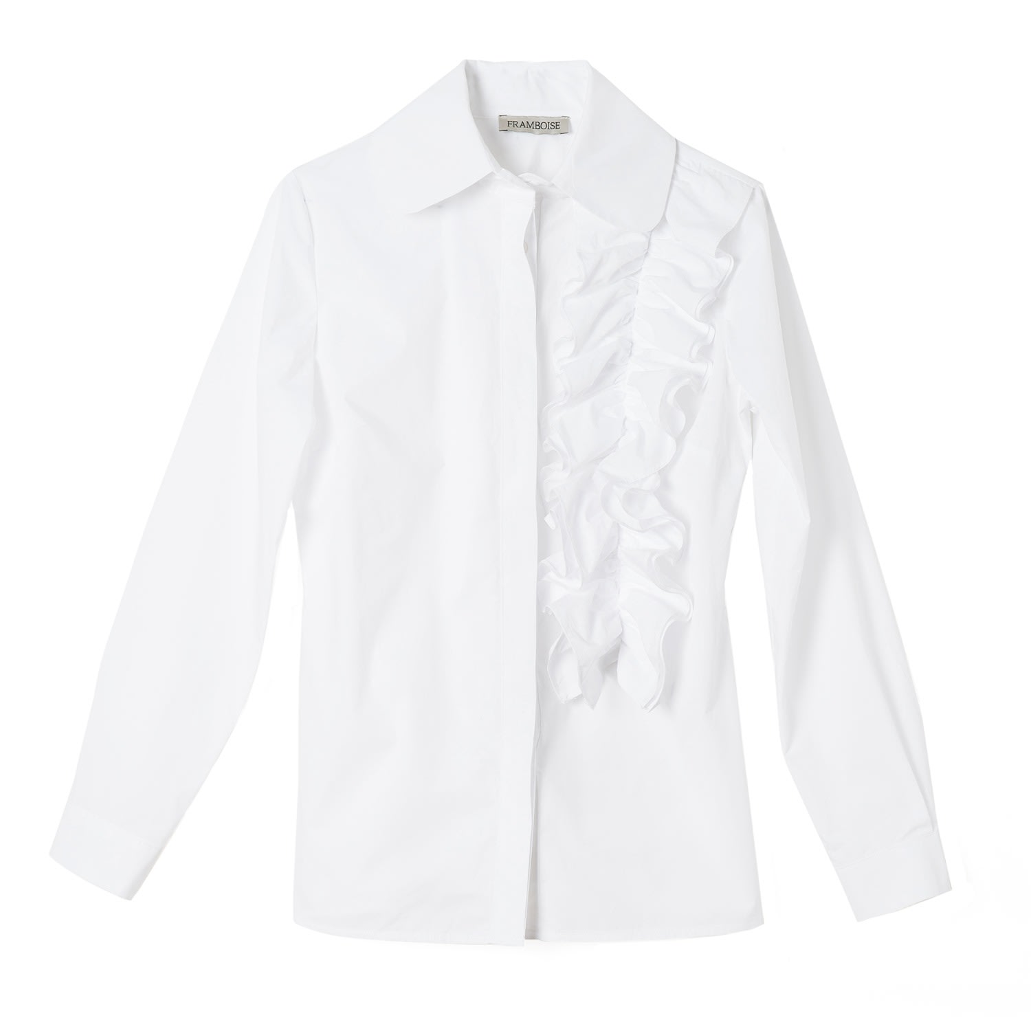 Framboise Women's Lilly White Cotton Shirt In White