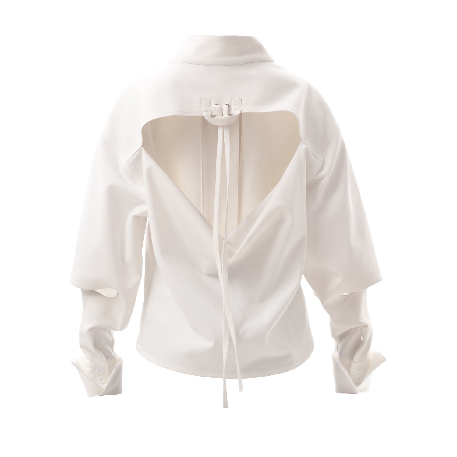 Julia Allert Women's White Designer Ecru Shirt In White