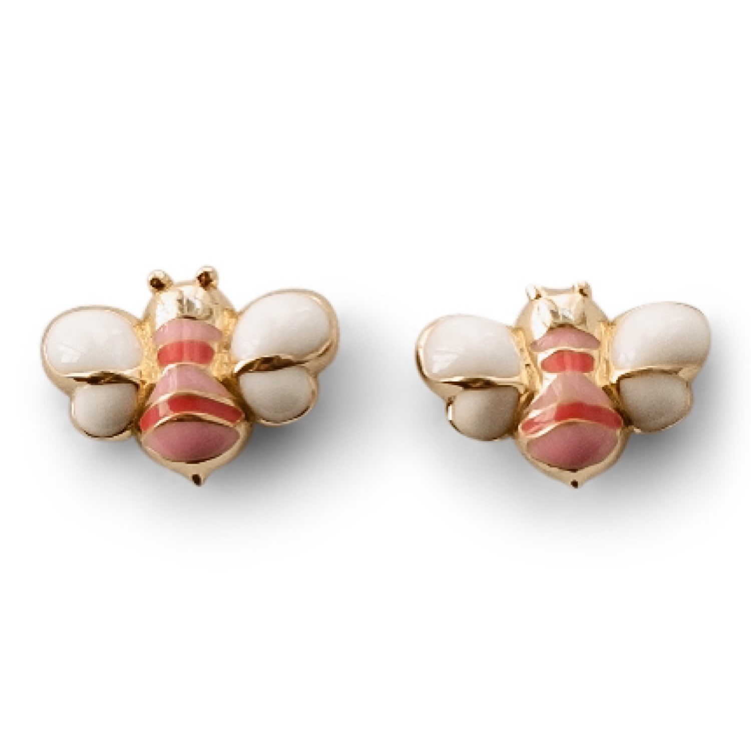 Cloud Haven Women's Pink / Purple / Red  Bumblebee Stud Earrings Pink