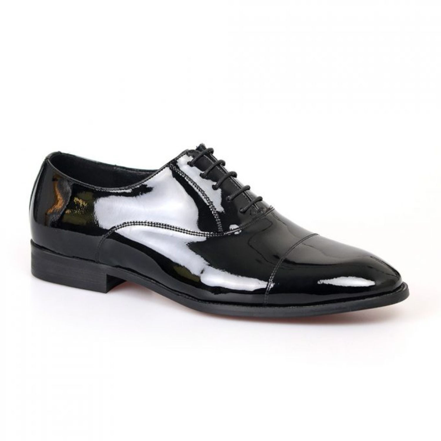 Men’s Classic Formal Patent Leather Shoe- Black 7 Uk David Wej