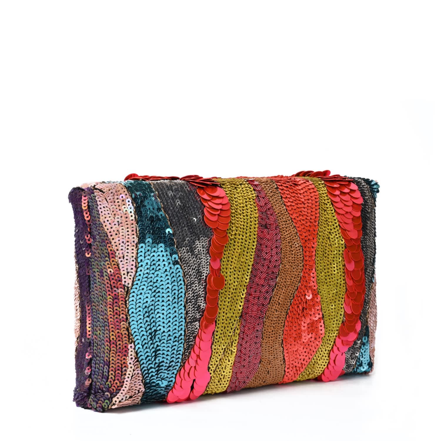 Simitri Rainbow Etoile Clutch