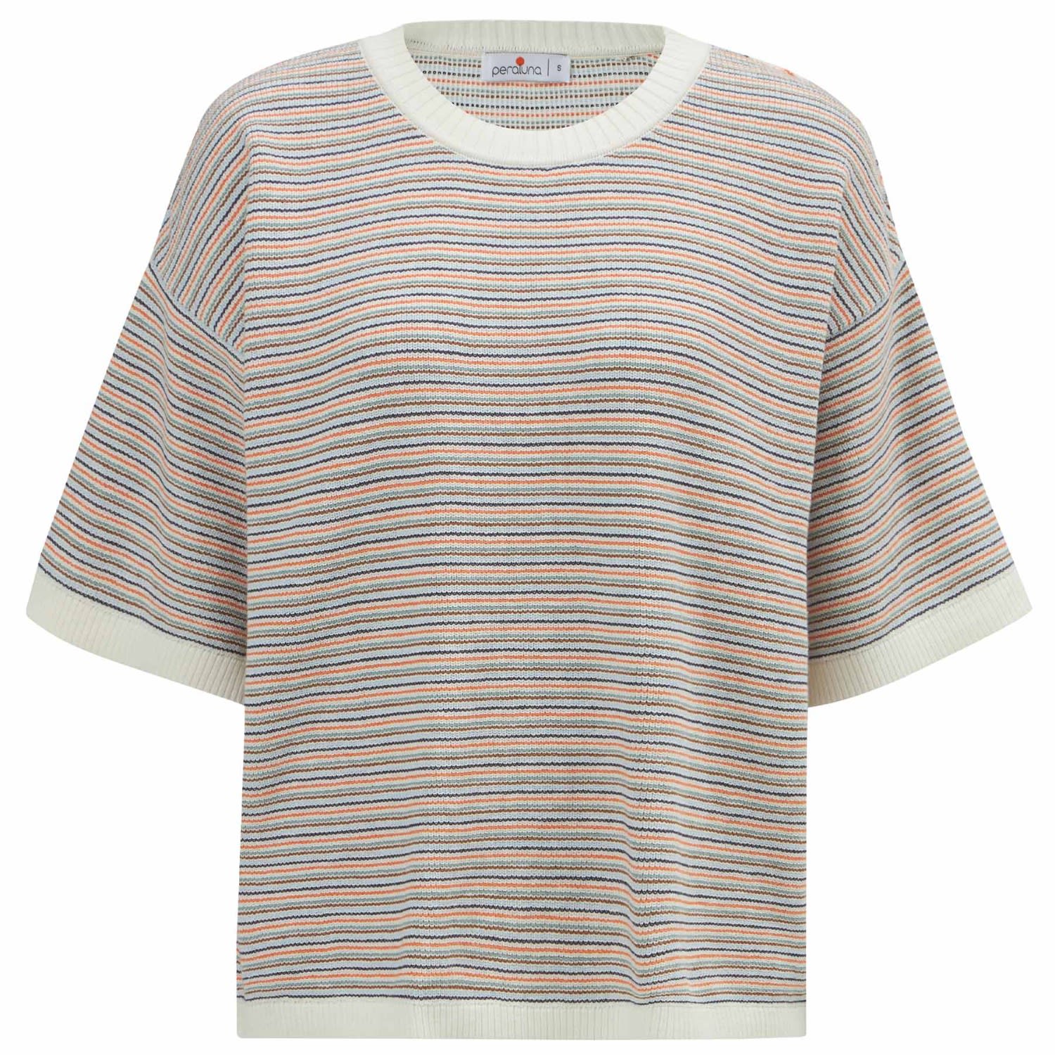 Peraluna Women's Cecil Short Sleeve Knit Pullover In Multicolor