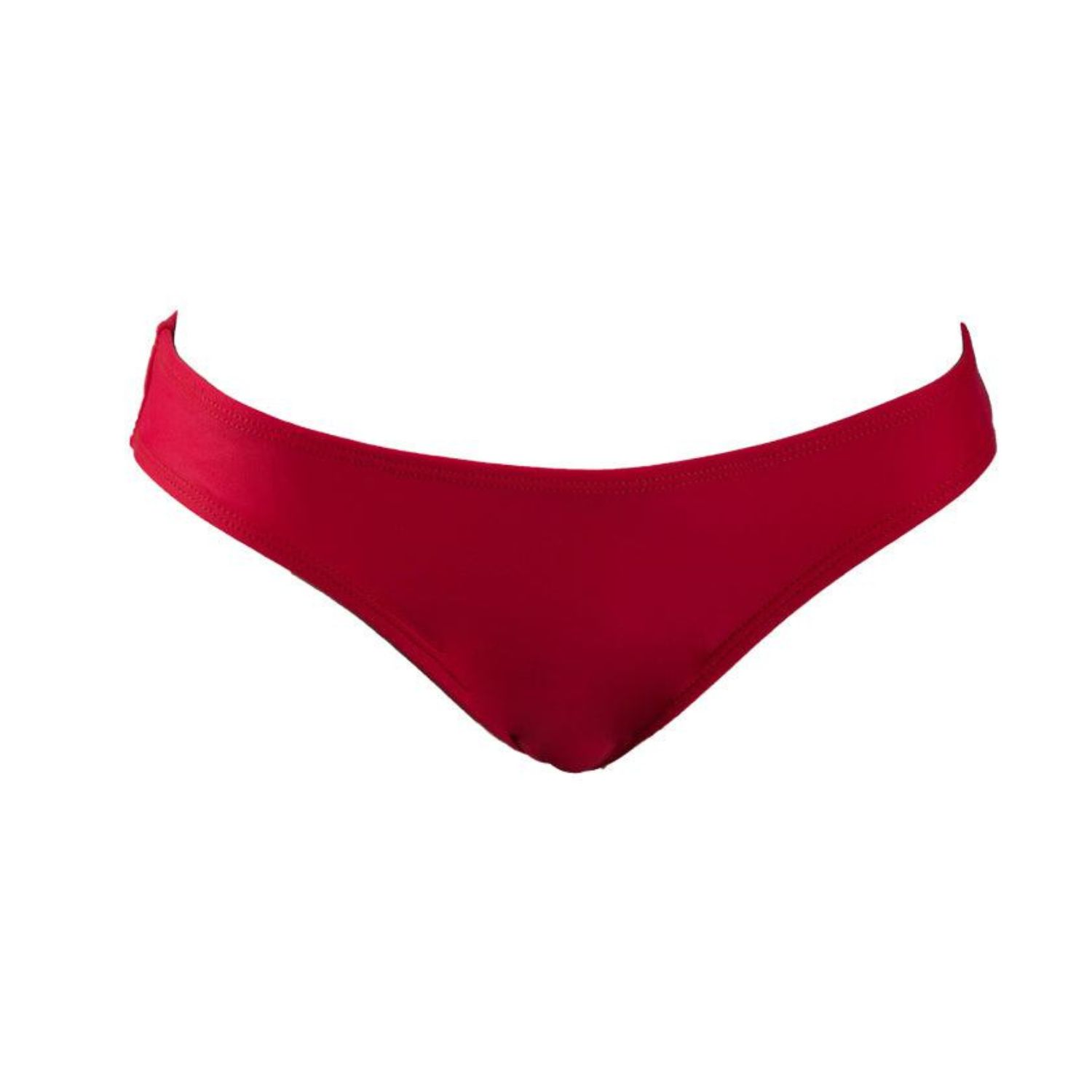 Women's Low Rise Bikini Bottom Red | Medium | Paola Amador