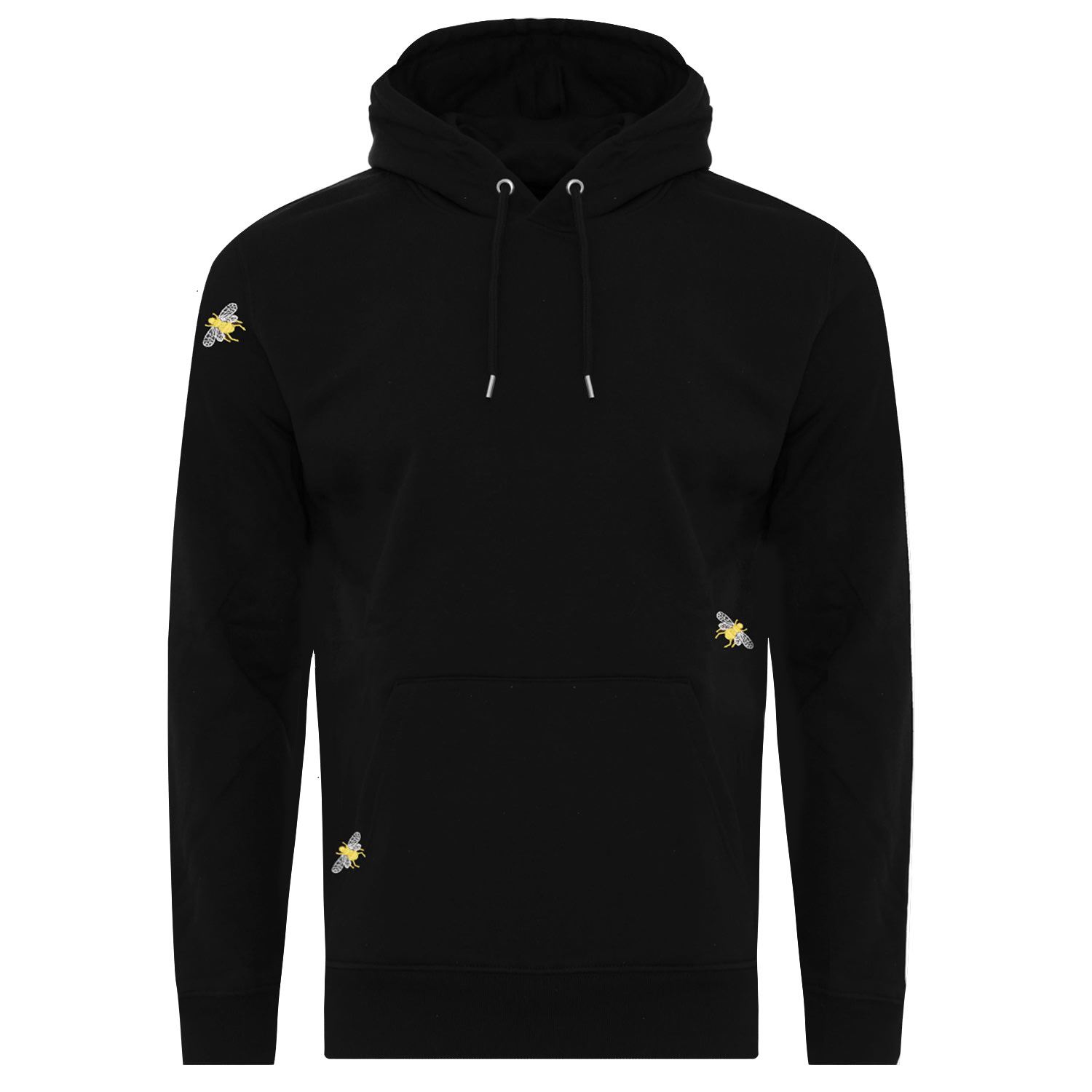 Ingmarson Bee Embroidered Hoodie Black Men In Black