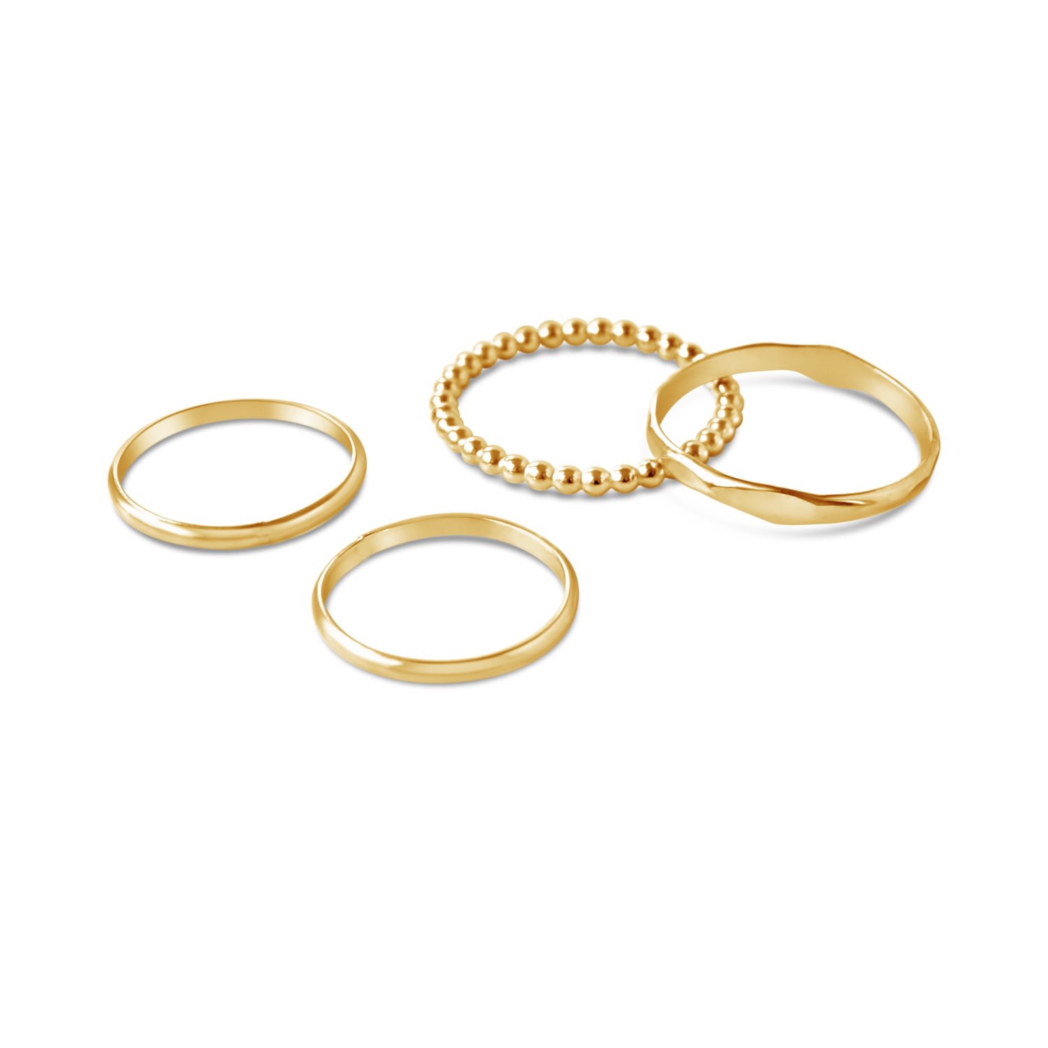 Women’s Gold The Favorites Ring Set Glamrocks Jewelry