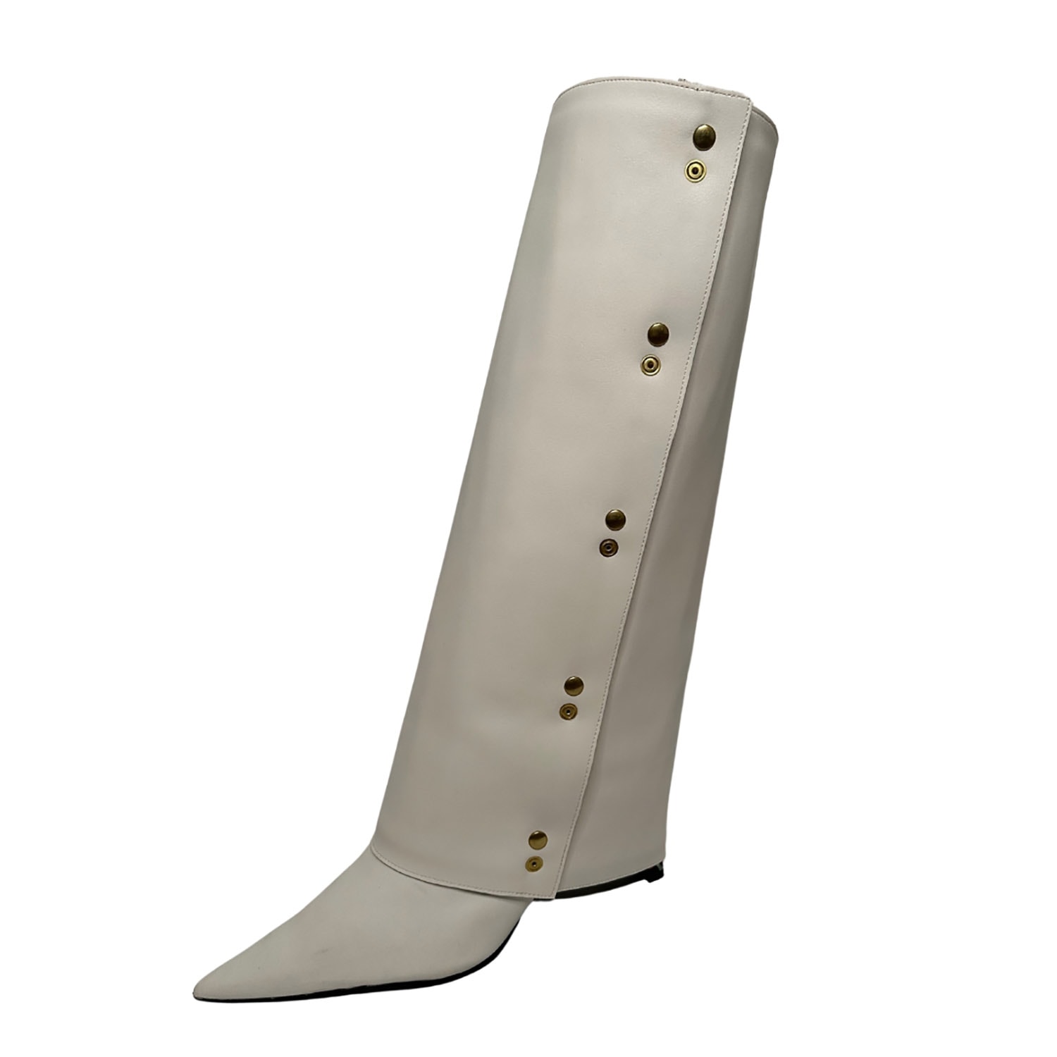 Anne Schollenberger Women's White Vegan Boots Yve Creme In White