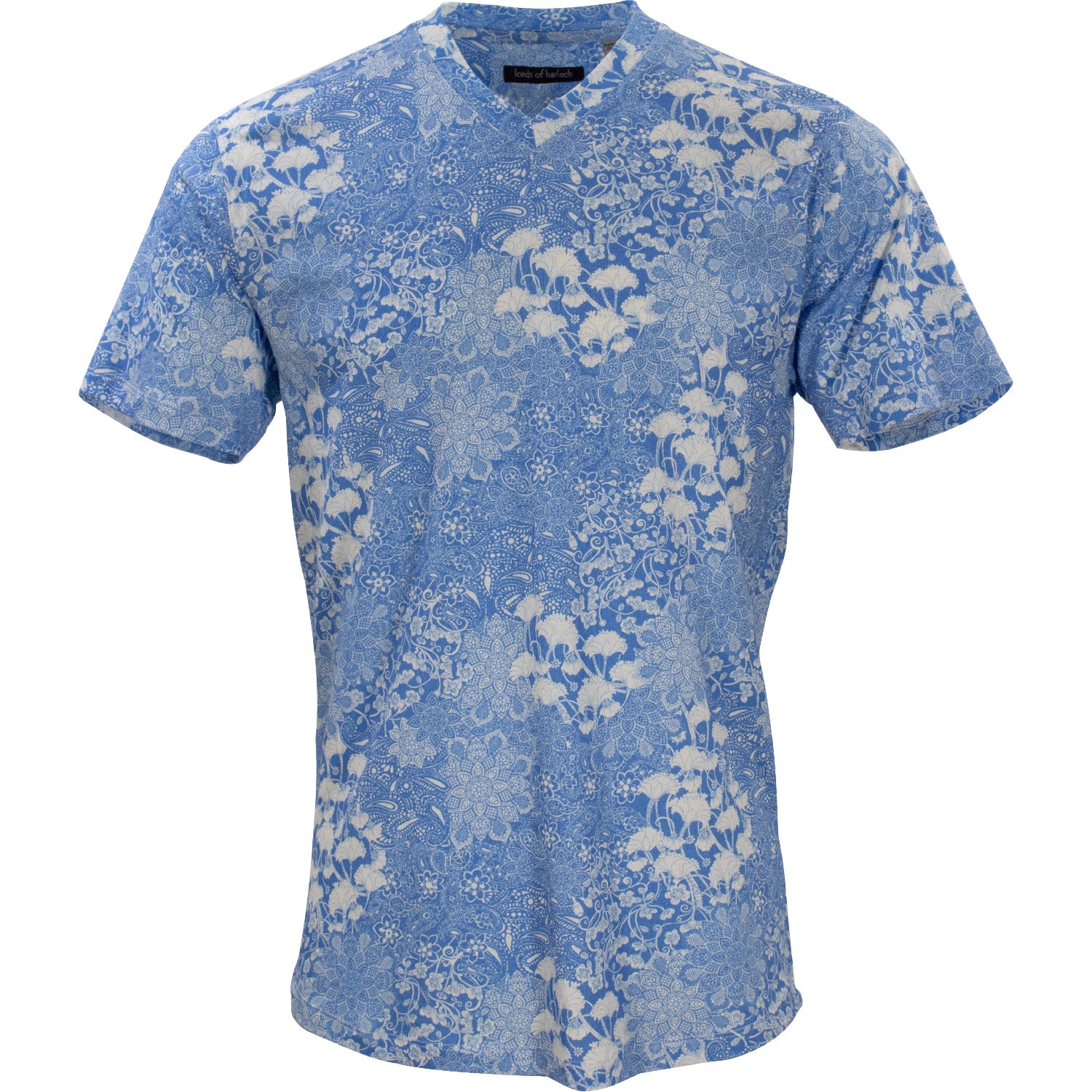 Men’s Maze - Paisley Floral Blue Extra Small Lords of Harlech