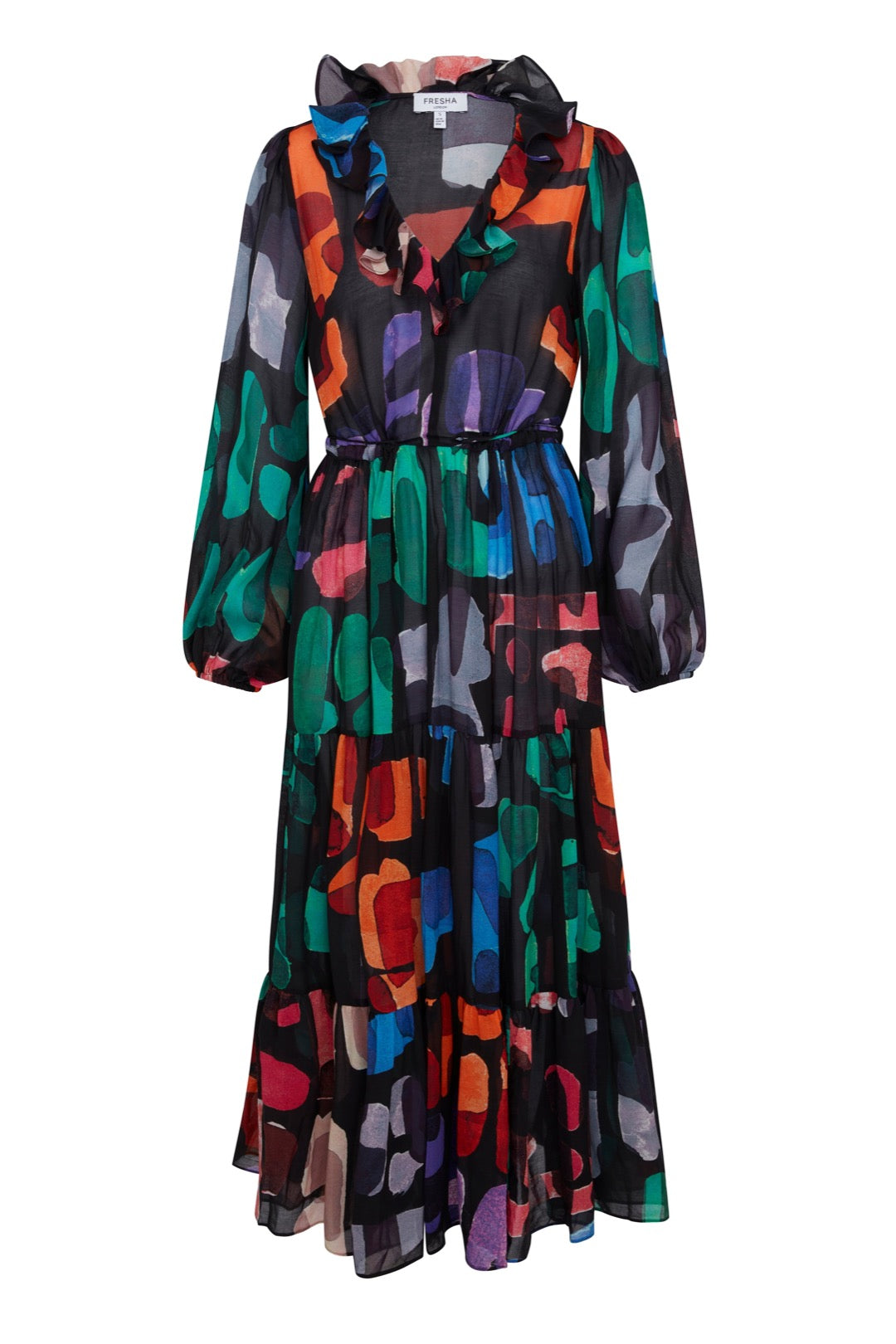 Fresha London Women's Ivy Dress Abstract In Multi
