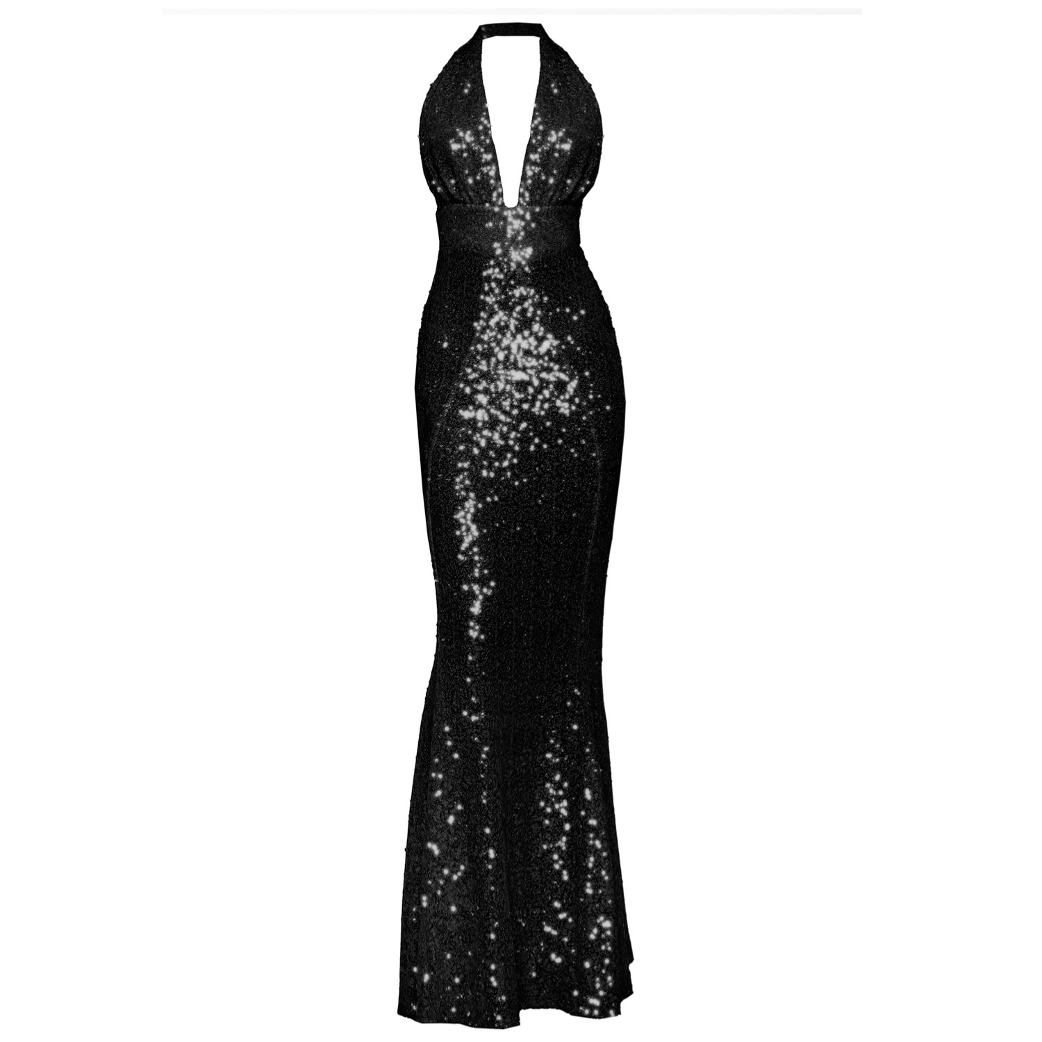 Women’s Lana Evening Gown Black Xxs Angelika Jozefczyk