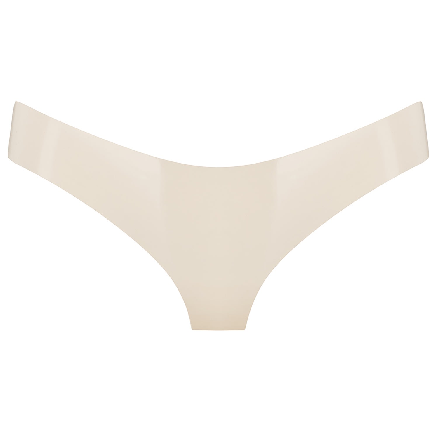 Elissa Poppy Women's Latex Brief - White In White
