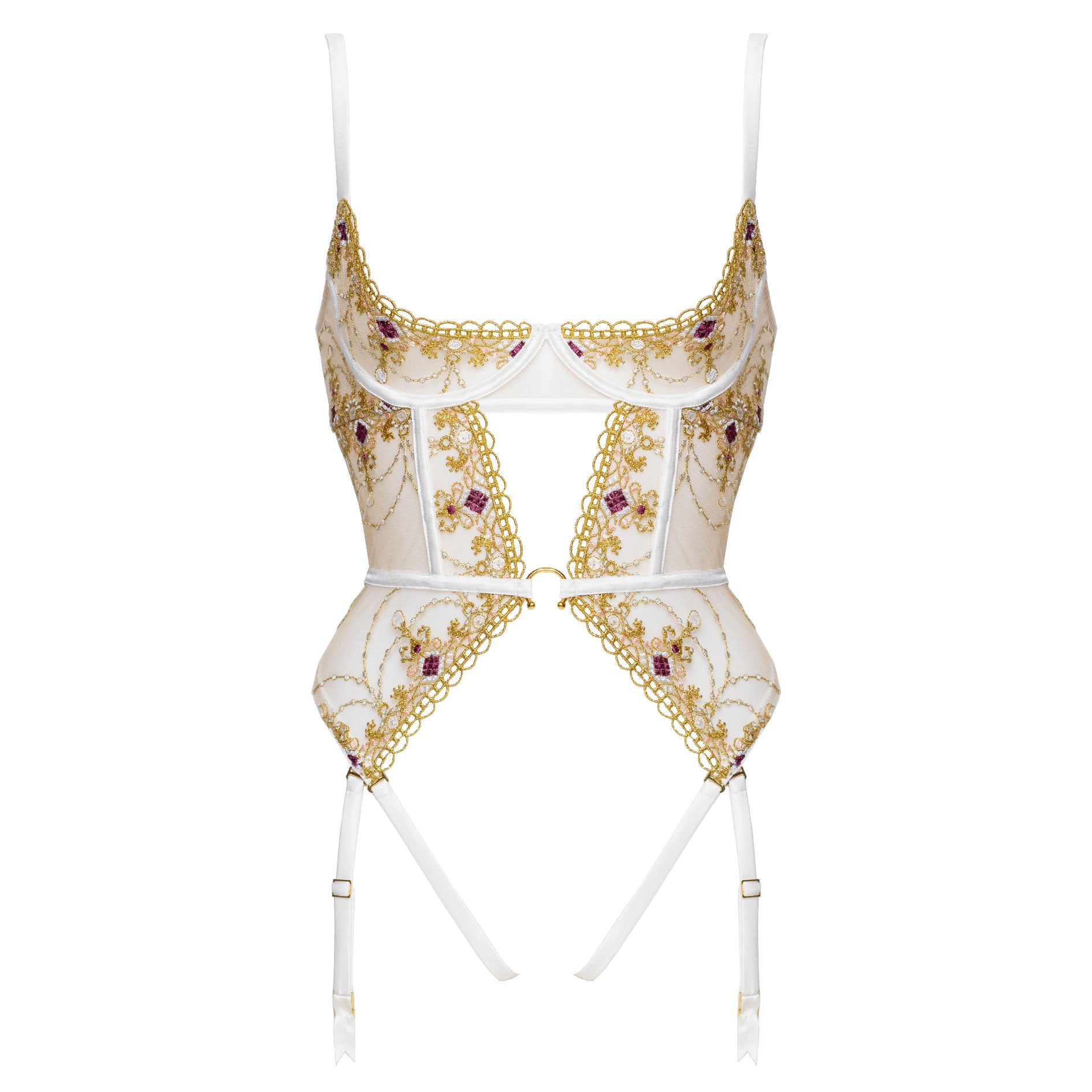 Matilda Quarter Cup Basque In Ivory by Studio Pia