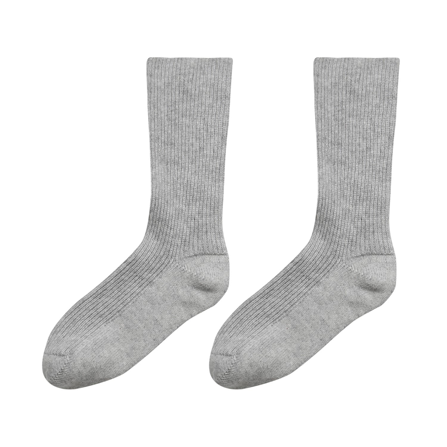 Women’s Cashmere Sock In Foggy Grey One Size Loop Cashmere