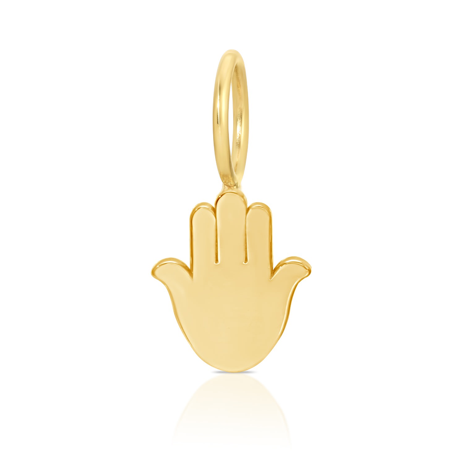 Women's Charm Pendant - Hamsa Yellow Gold | Maya Brenner