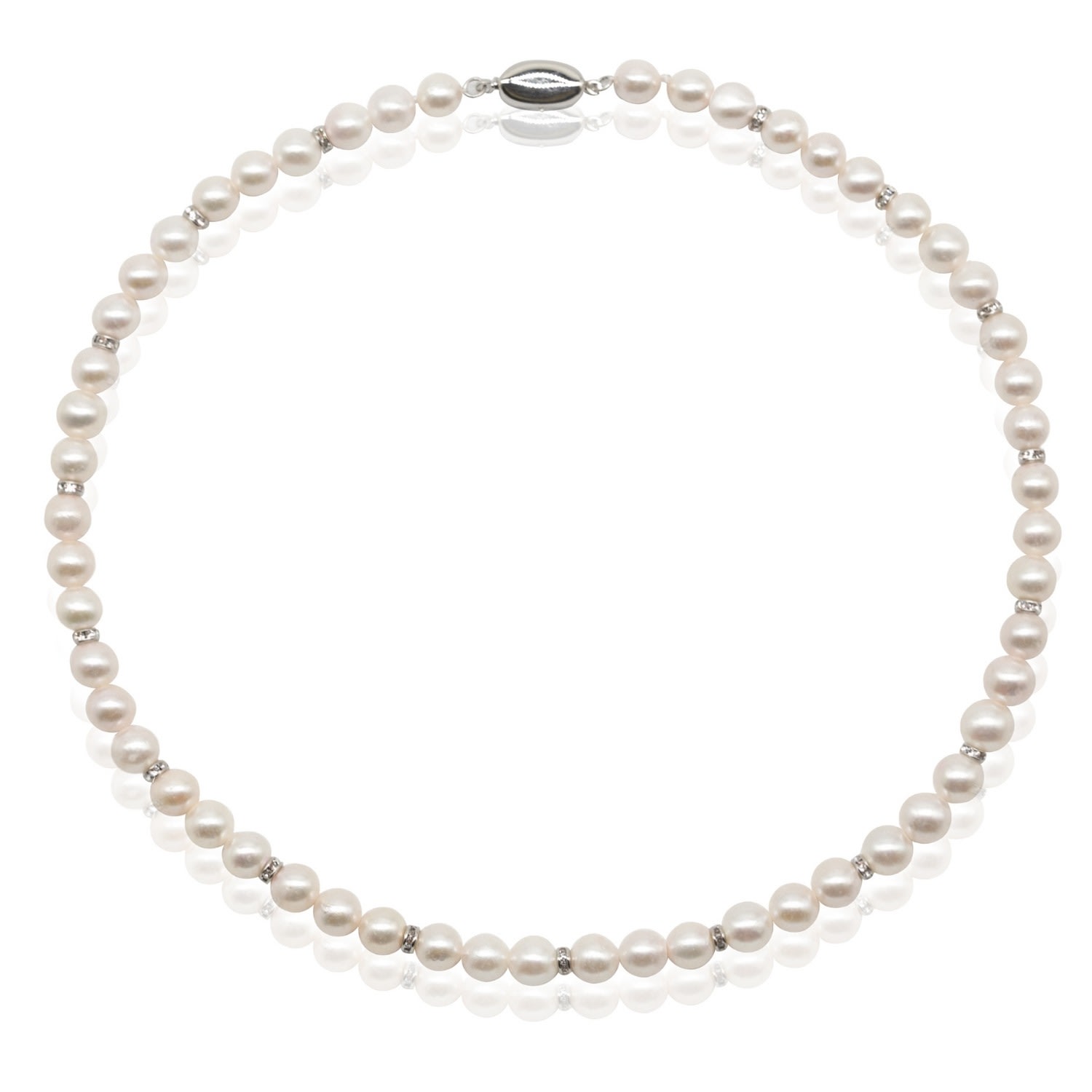 Women’s White Akoya Pearl Necklace House of Elliott