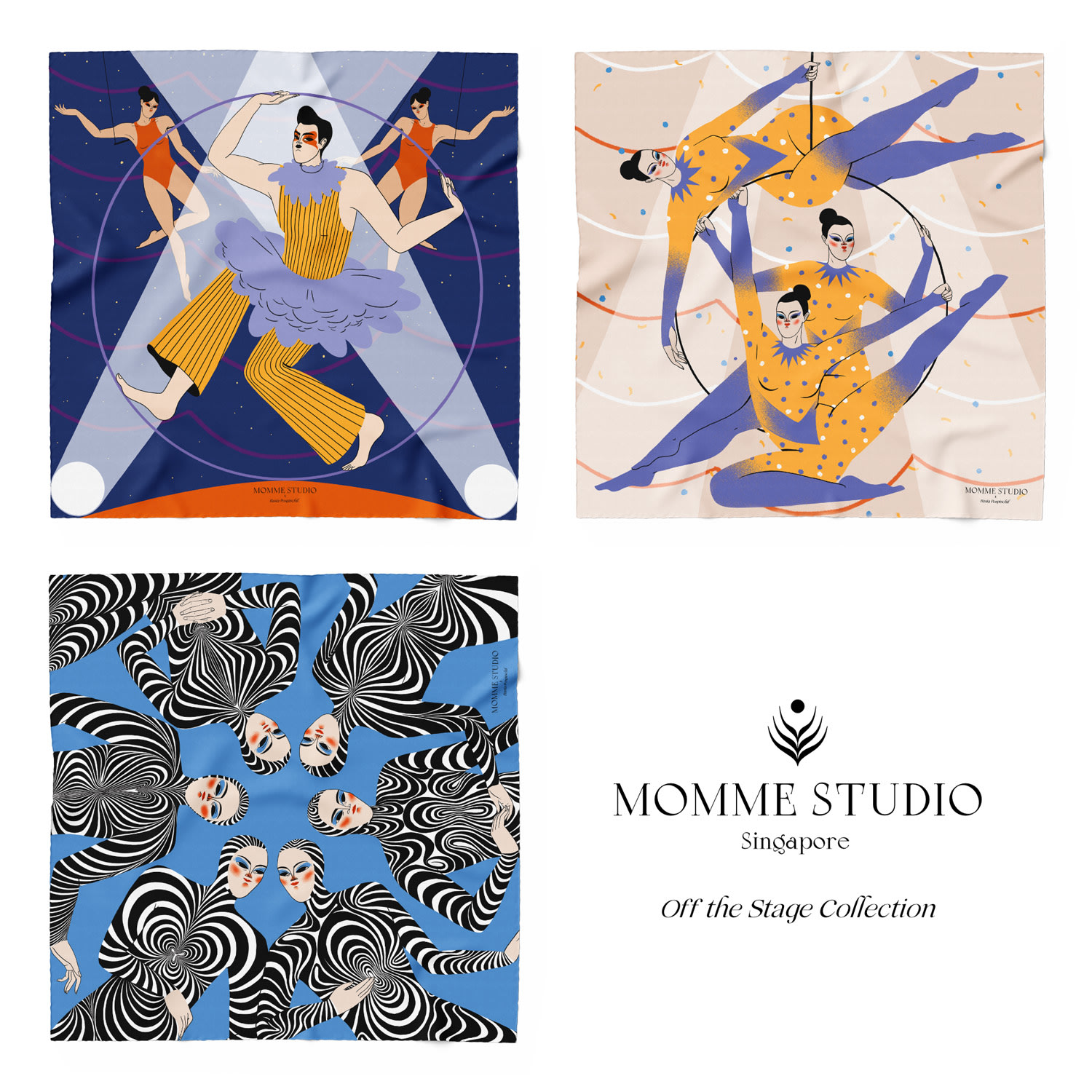 Momme Studio Women's Off The Stage - Silk Scarf Collection