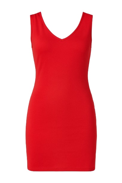 Conquista Women's Red Sleeveless Drape Back Dress 2young In Red