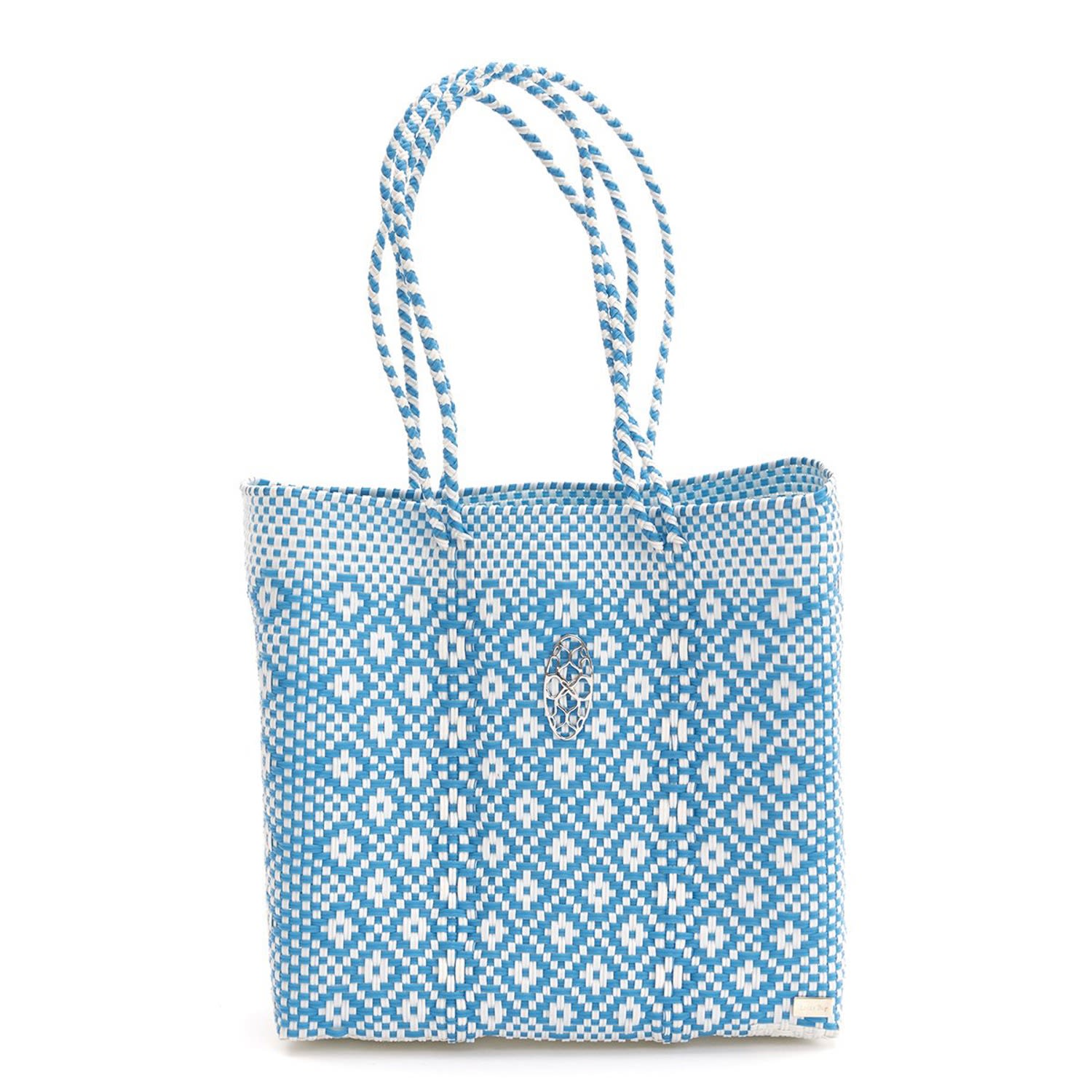 Women’s Medium Sea Blue Aztec Tote Lolas Bag