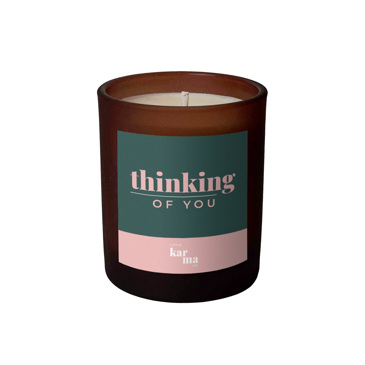 Green / Pink / Purple Thinking Of You Candle - Eucalyptus & Lime Midi Little Karma Co. Ltd