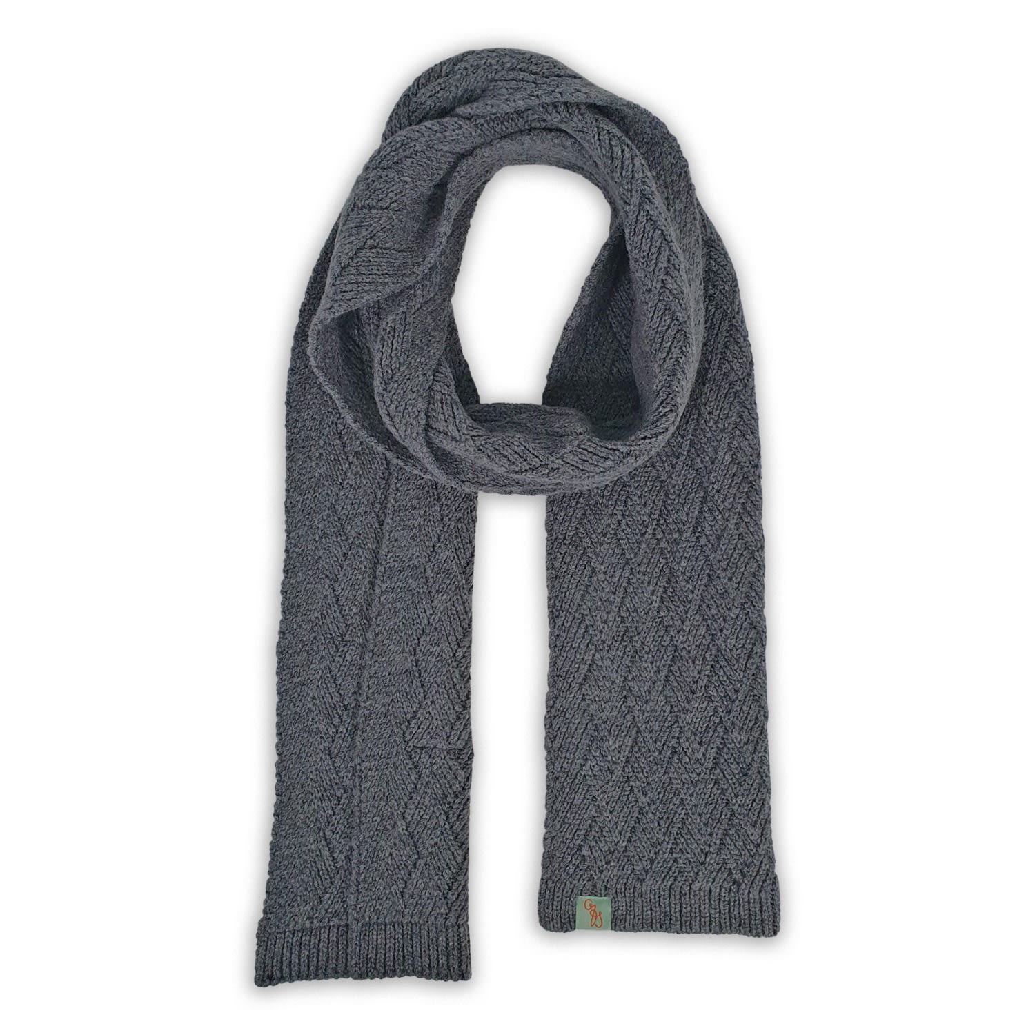 Otto & Spike Men's Scarves - Barney - College Grey In Gray