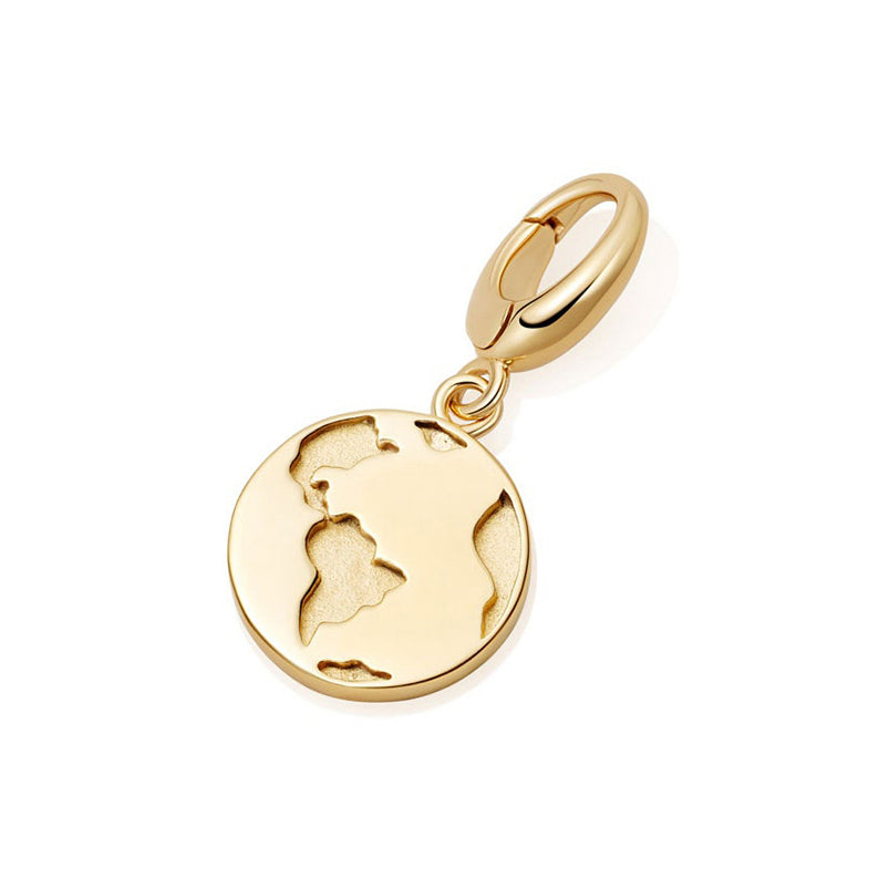 Women’s Gold World Charm | Amelia Roxanna Jewellery
