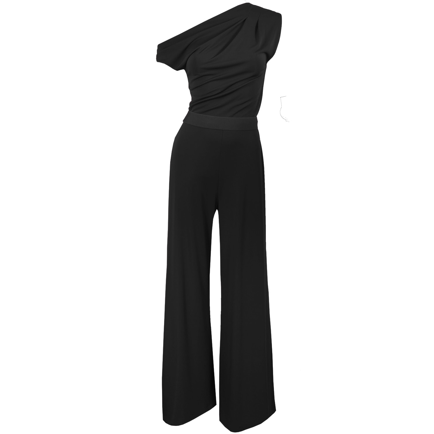 Me&thee Women's Oh Me Oh My Black Drop Shoulder Jumpsuit In Black