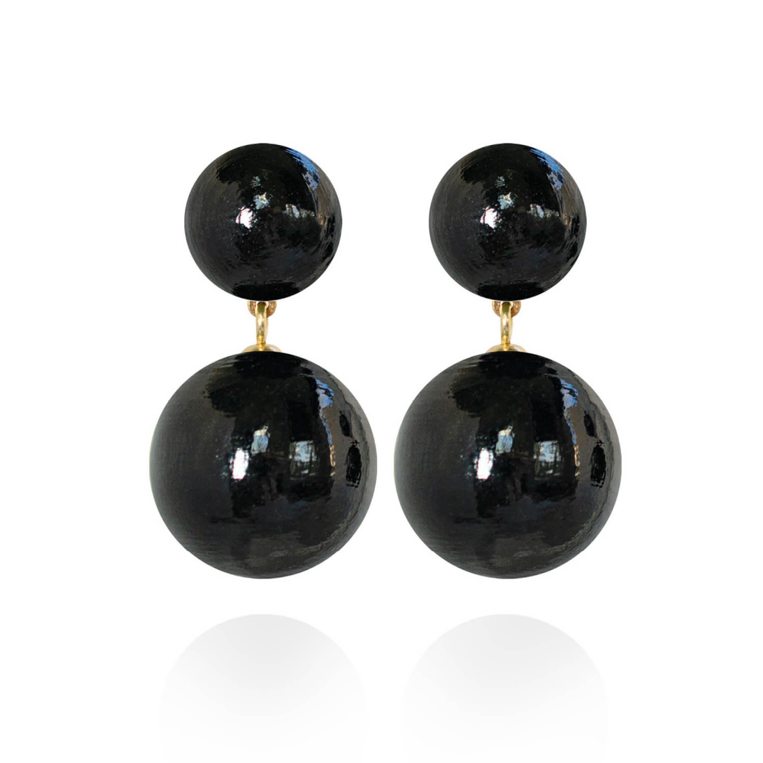 Saule Label Women's Black Sonia Classic Earrings In Raven In Black