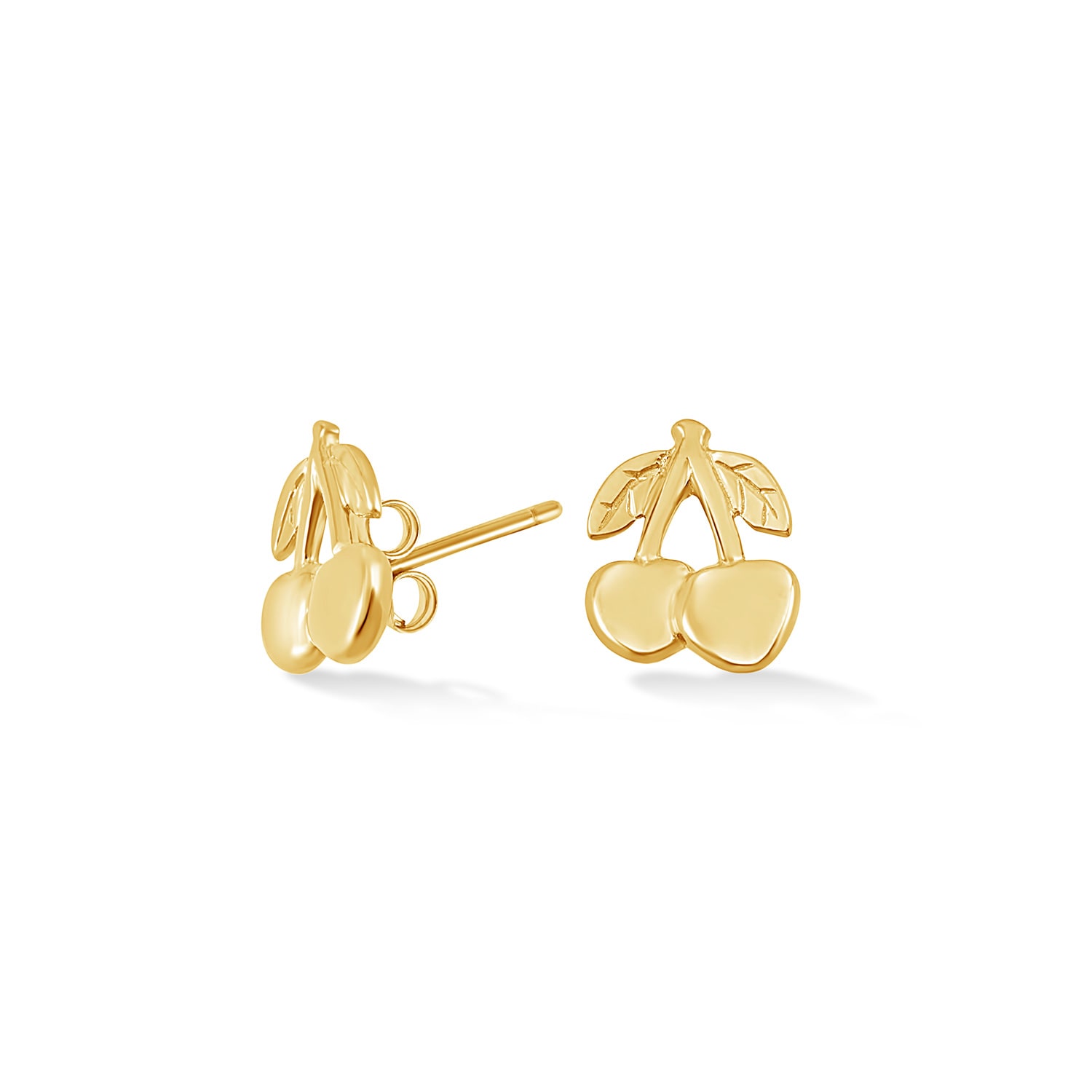 Dower & Hall Women's Cherry Narrative Studs In Gold Vermeil In Gold