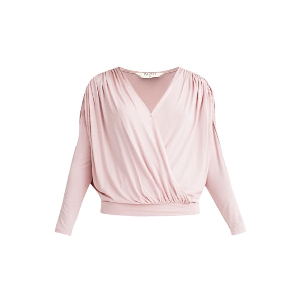 ruched wrap top