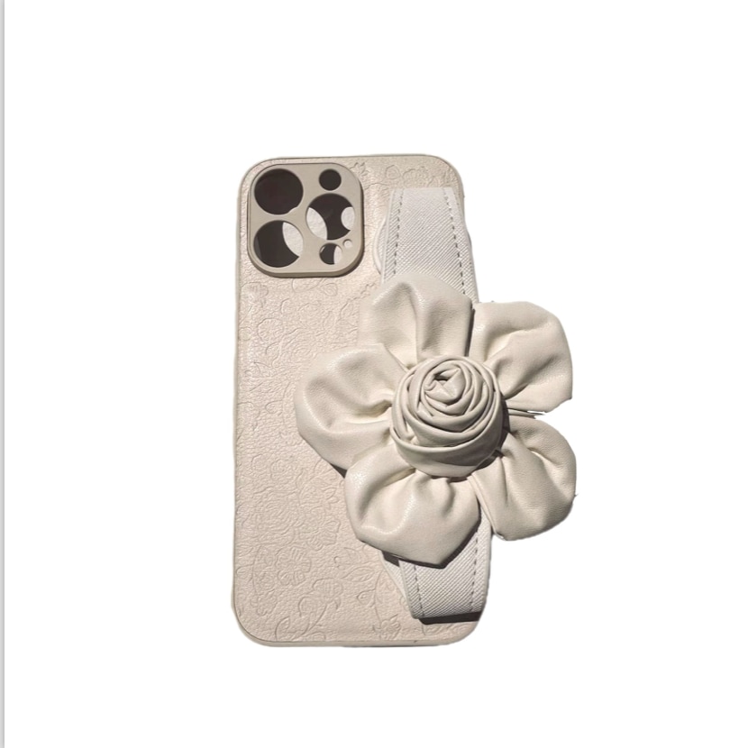 Jiaying Wang Wjy Studio London Floral Wrist  Phone Case Hand Holder White For Gift In White