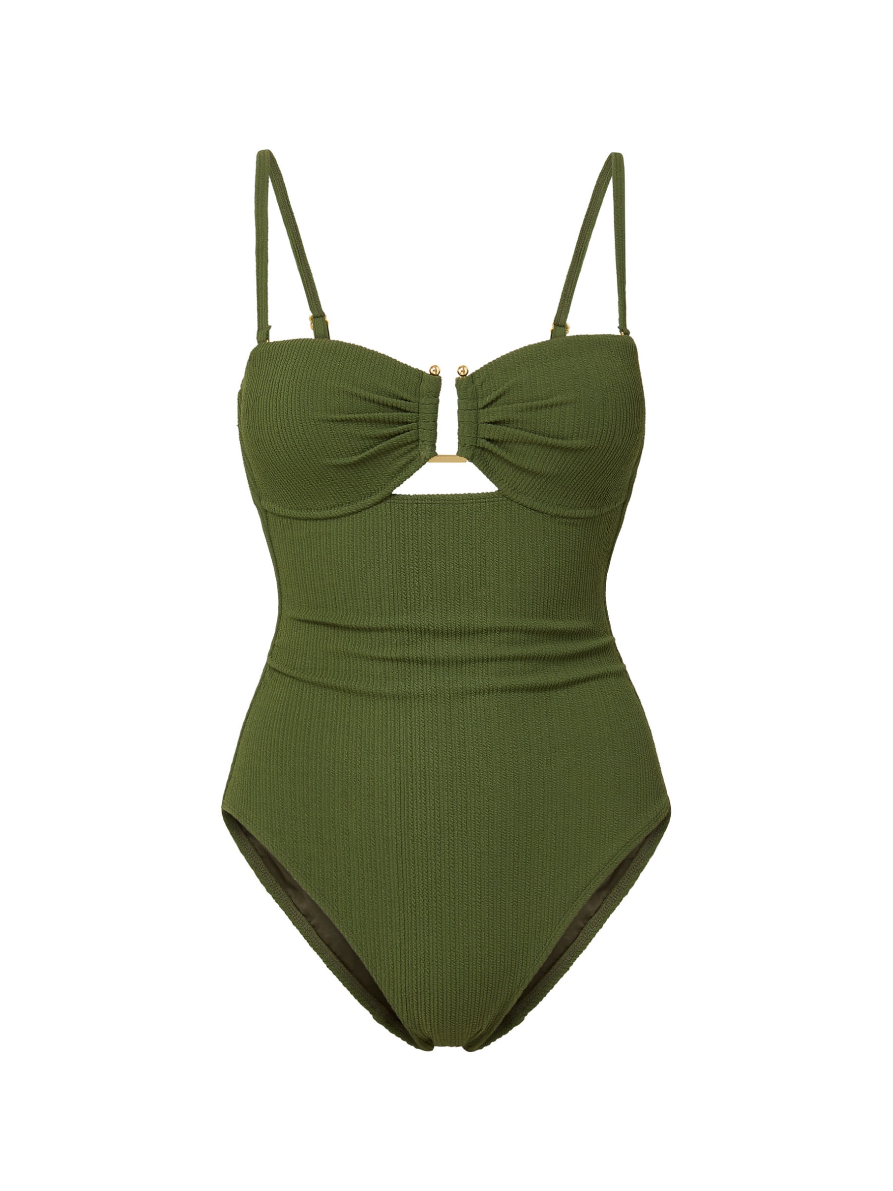 Women's Neutrals / Green Juliette One Piece In Olive Texture