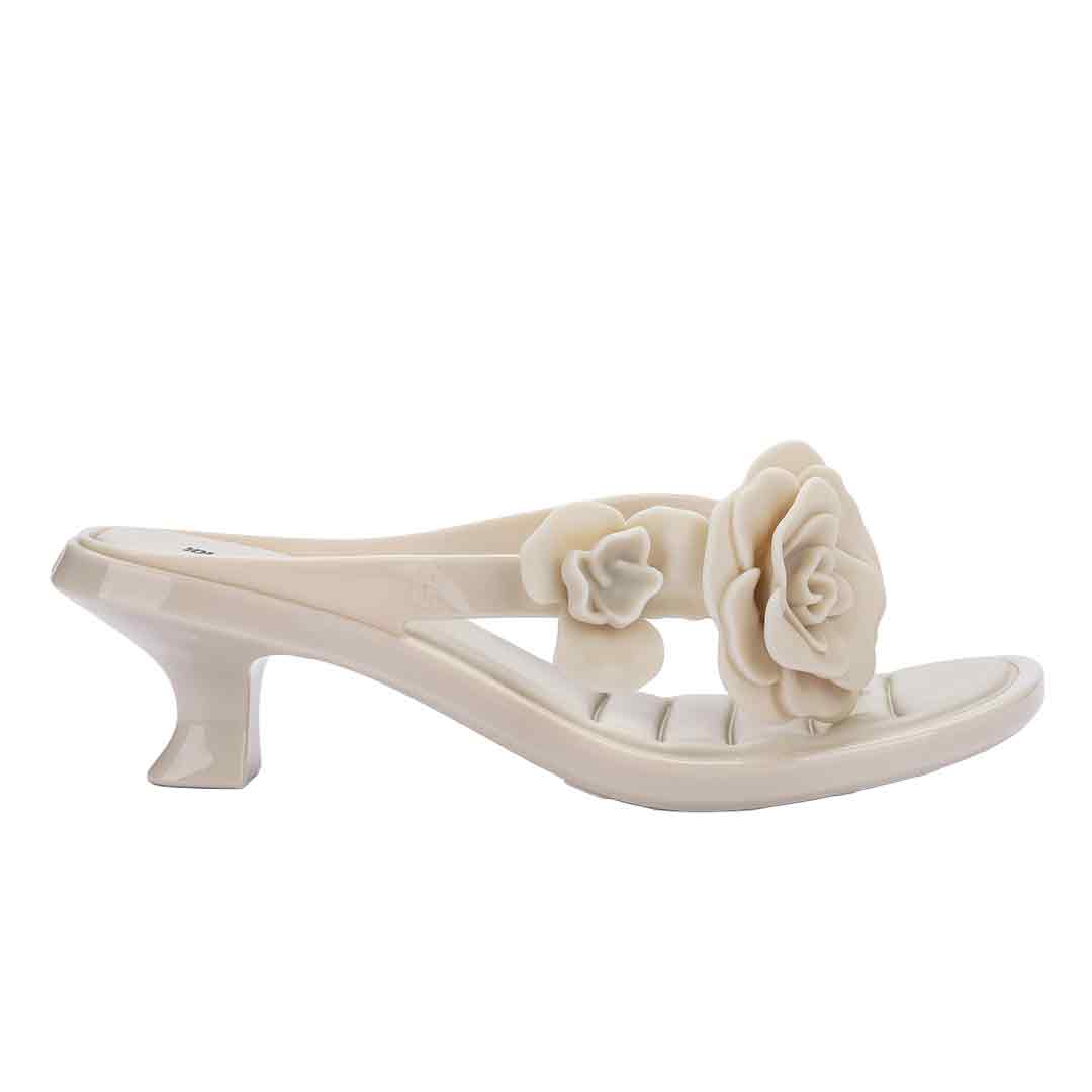 Women's Neutrals Thong Kitten Heel Petals - Beige | 7 Uk | Melissa
