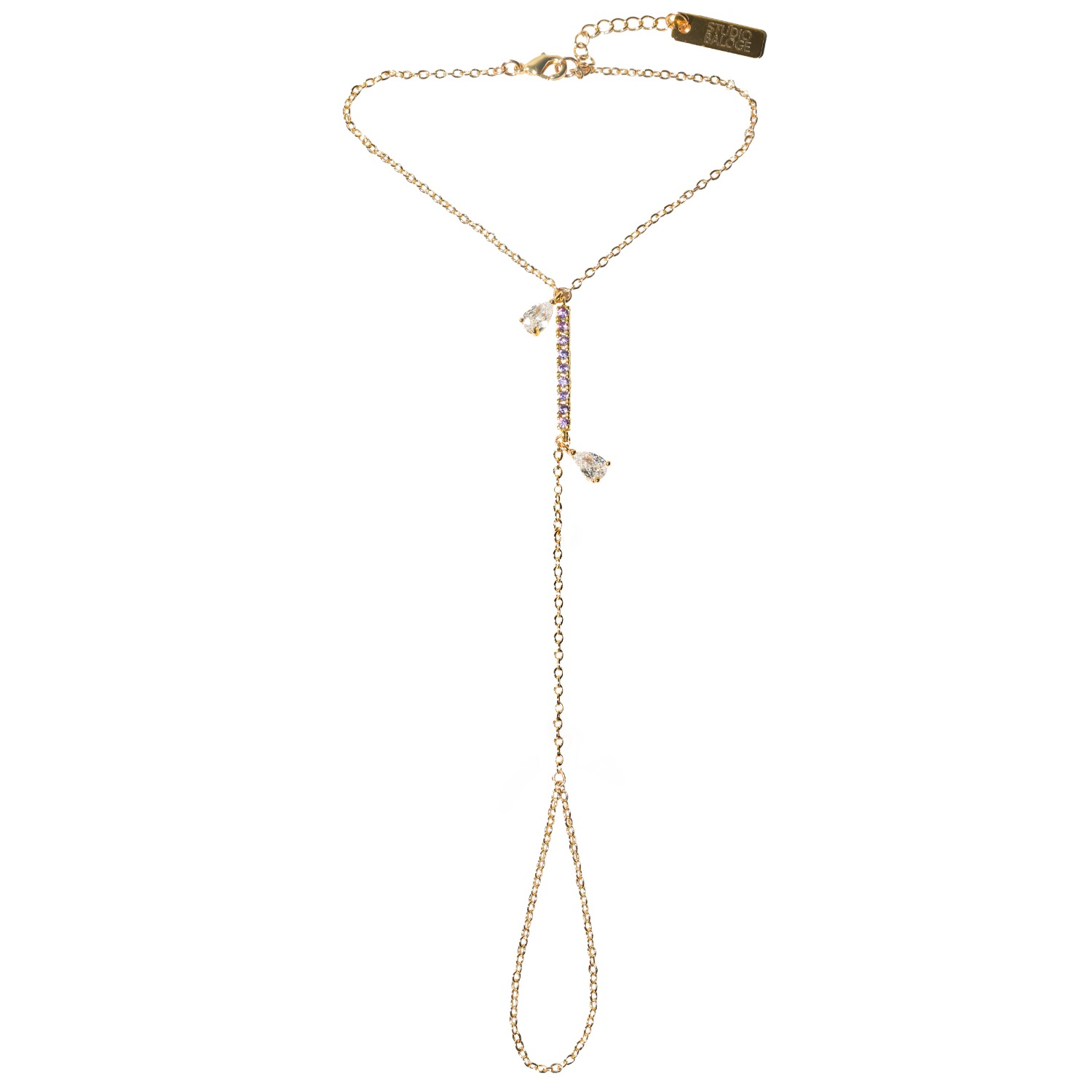 Studio Baloge Women's Gold / Purple Nuit Hand Harness